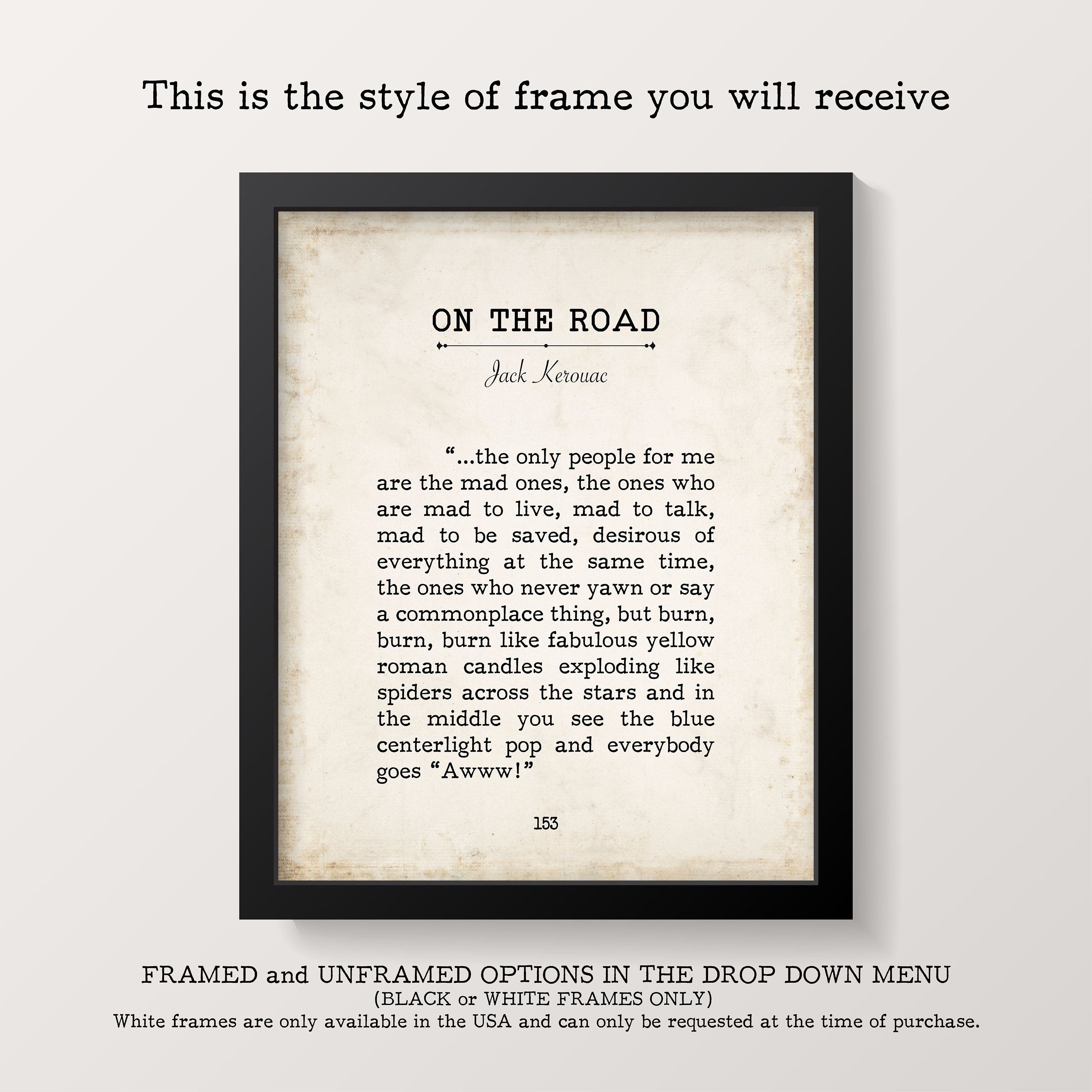Cormac McCarthy ‘The Road’ Quote Art Print – Vintage Literary Wall Decor