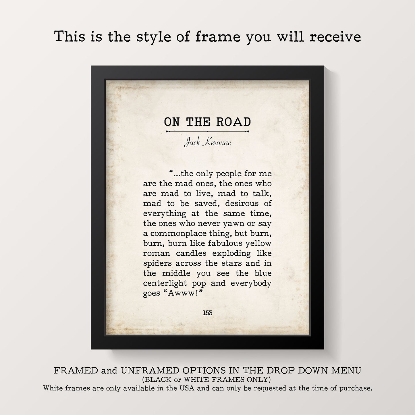 Cormac McCarthy ‘The Road’ Quote Art Print – Vintage Literary Wall Decor