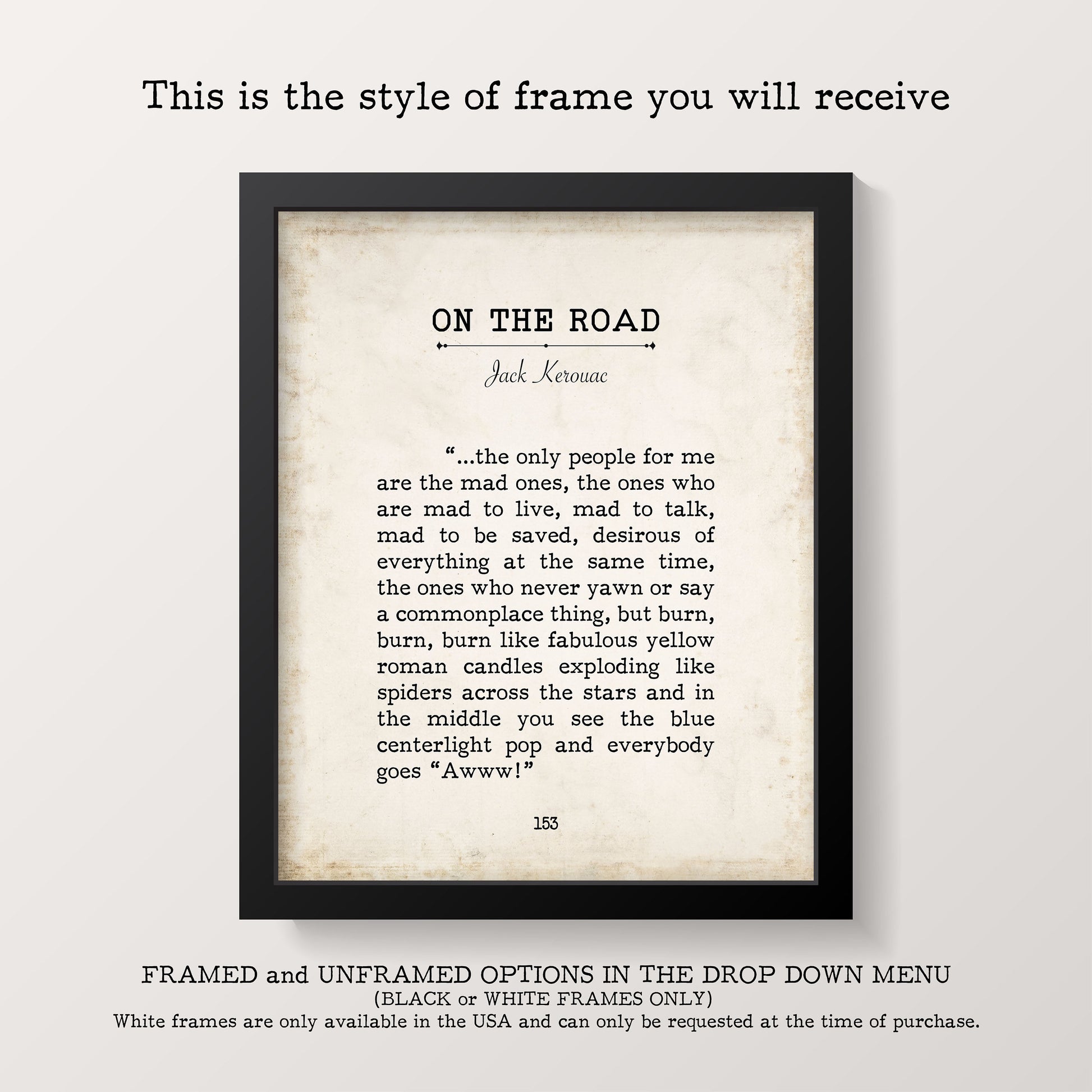 Cormac McCarthy ‘The Road’ Quote Art Print – Vintage Literary Wall Decor
