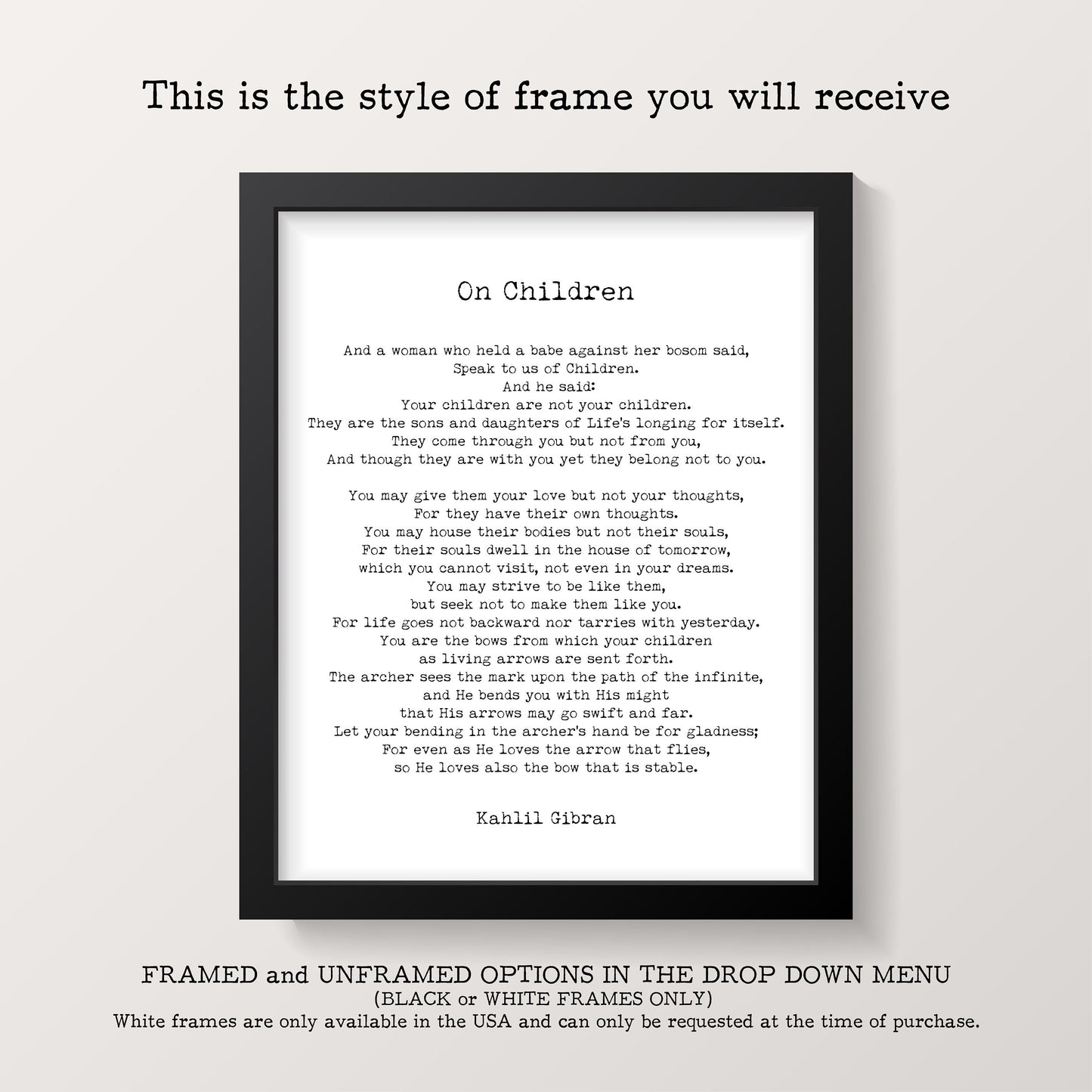Walt Whitman O Captain My Captain Poem Print — Classic Literature Wall Art