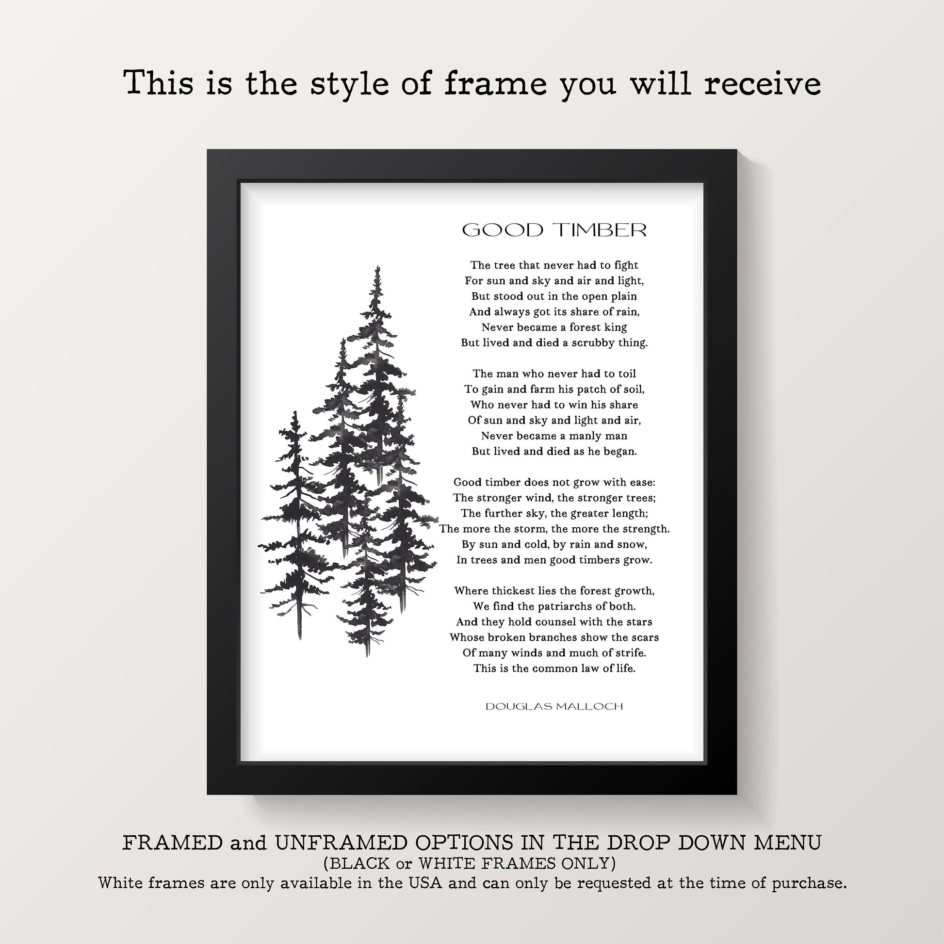 Good Timber Poem Lds Gift, Thomas S Monson Mormon Quote