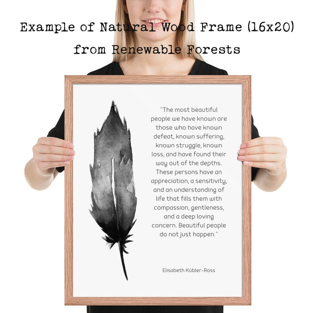 Original Poem Print About Strength, Georgia Clare Wall Art