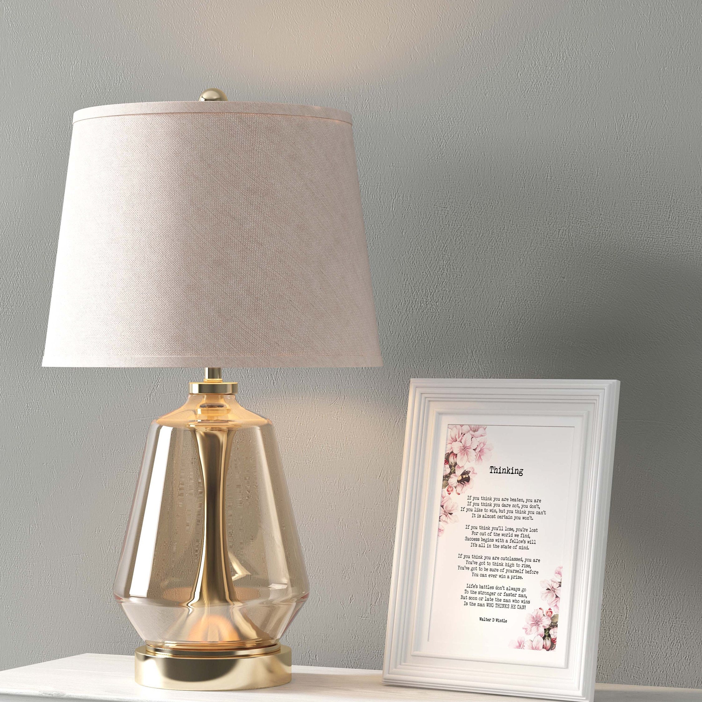 Thinking Walter D Wintle Inspirational Wall Art Prints, Framed and Unframed Watercolour Nature Decor