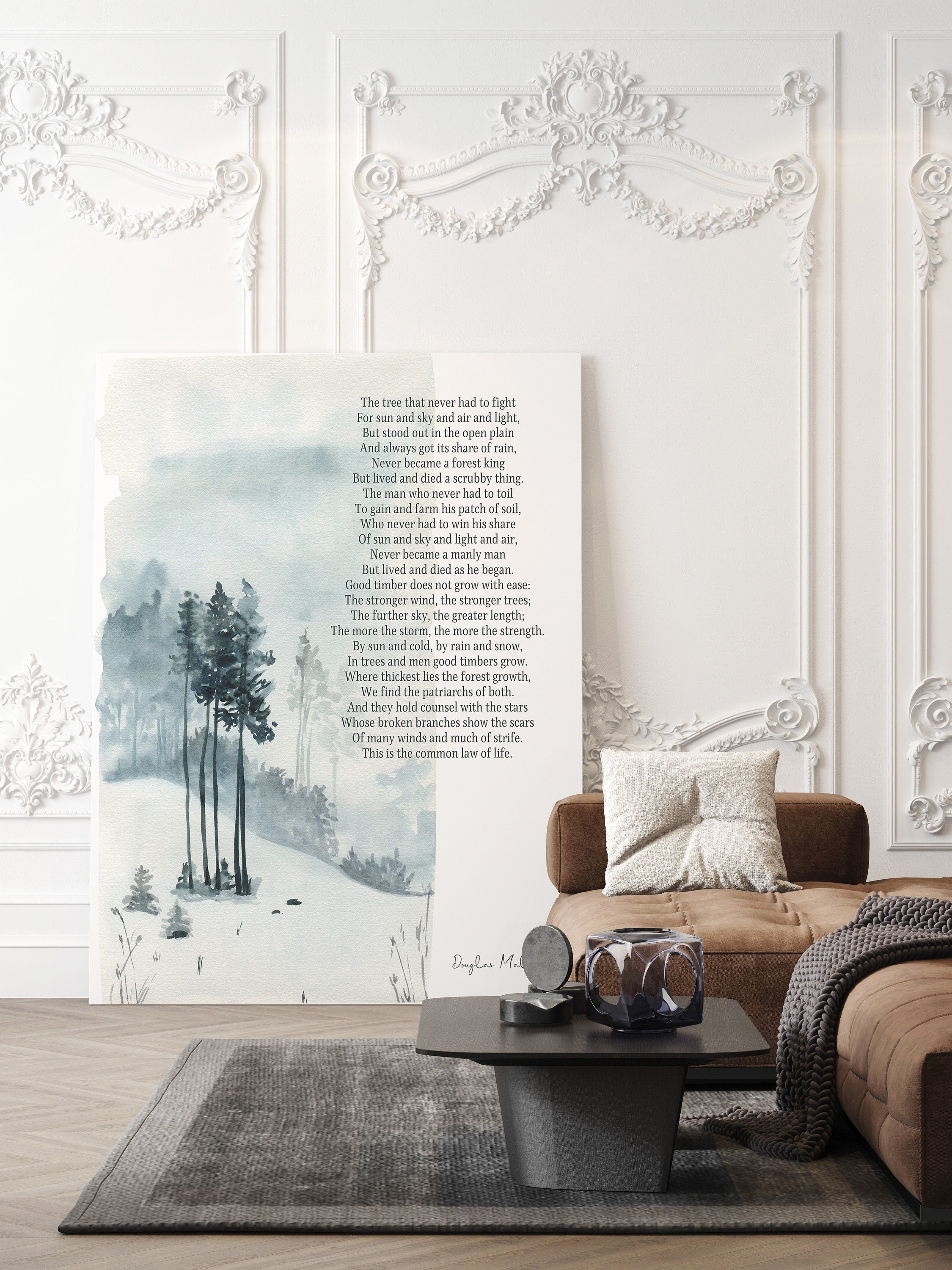 Good Timber Art Print, Thomas S Monson Mormon Quote
