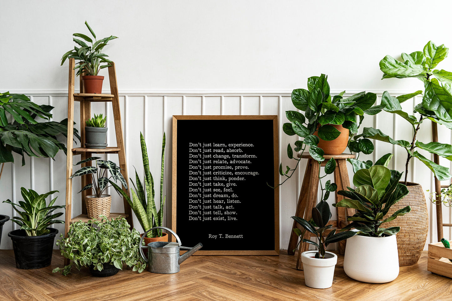 Live Fully, Don’t Just Exist – Roy T. Bennett Quote Print