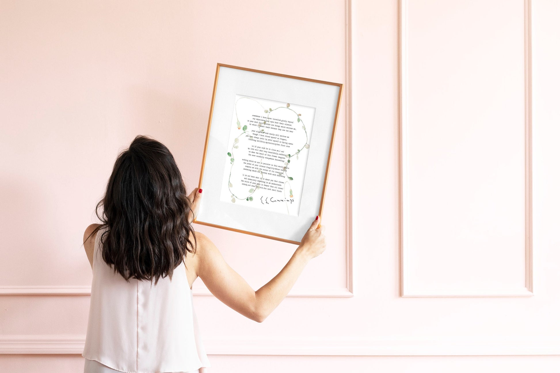 E.E. Cummings Love Poem Print – Somewhere I Have Never Travelled