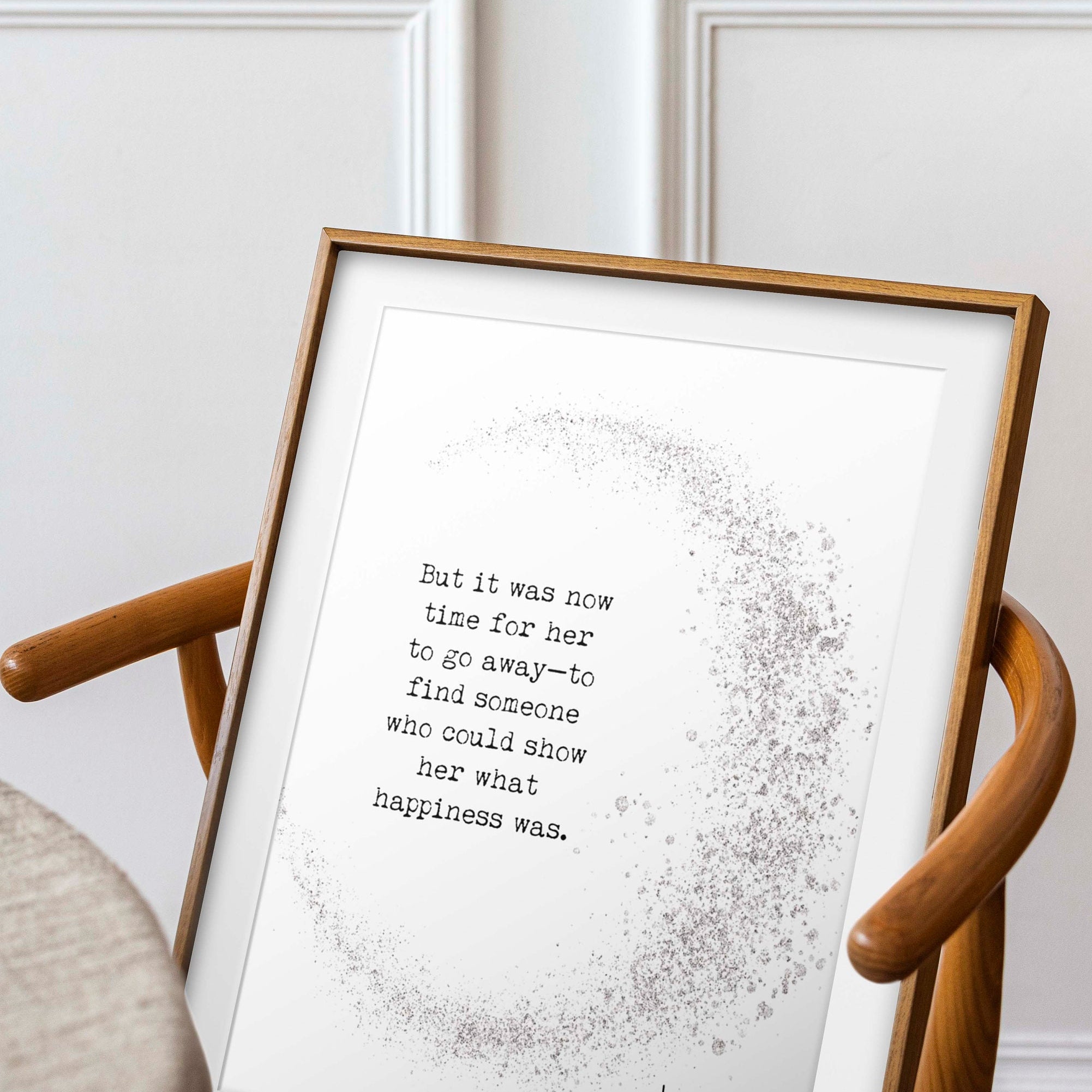 It Was Now Time Wall Art, Lang Leav Quote Art Wall Decor