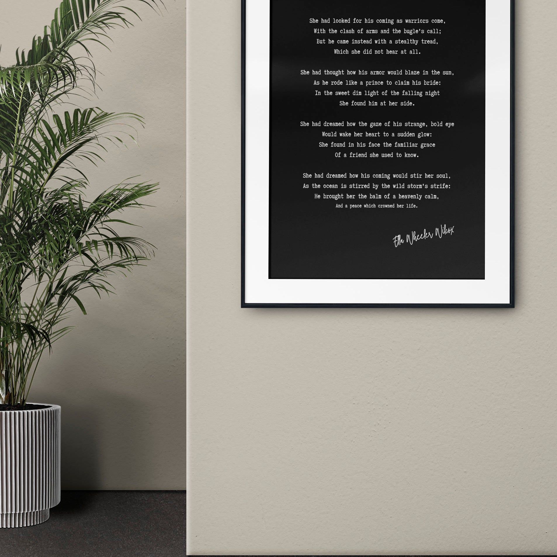Ella Wheeler Wilcox Loves Coming Poem Print Romantic Poetry Wall Art Typewriter Style Vintage Poem Print Black White Quote For Book Lovers