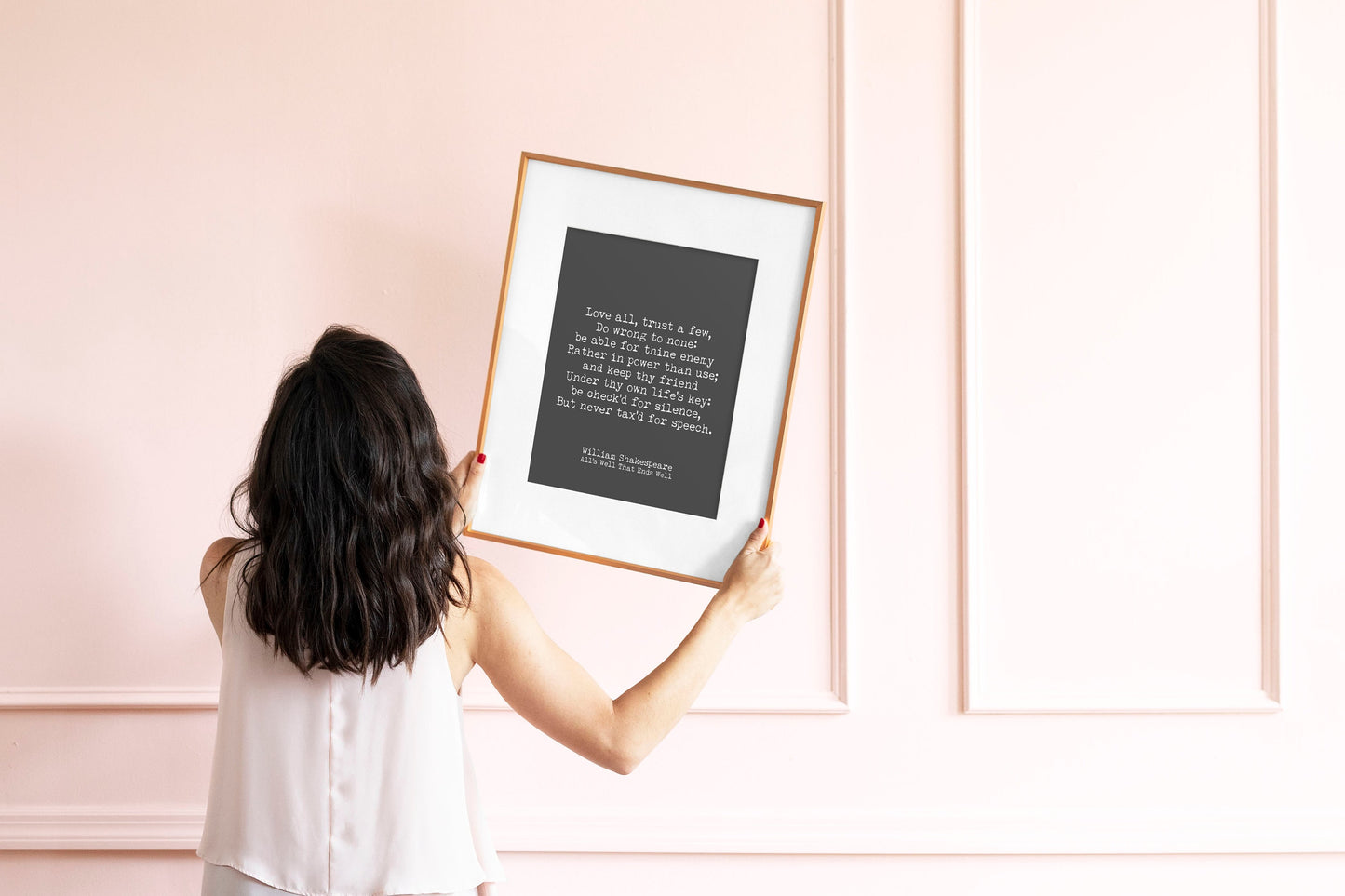 Shakespeare Quote From All's Well That Ends Well, Inspirational Gift Idea