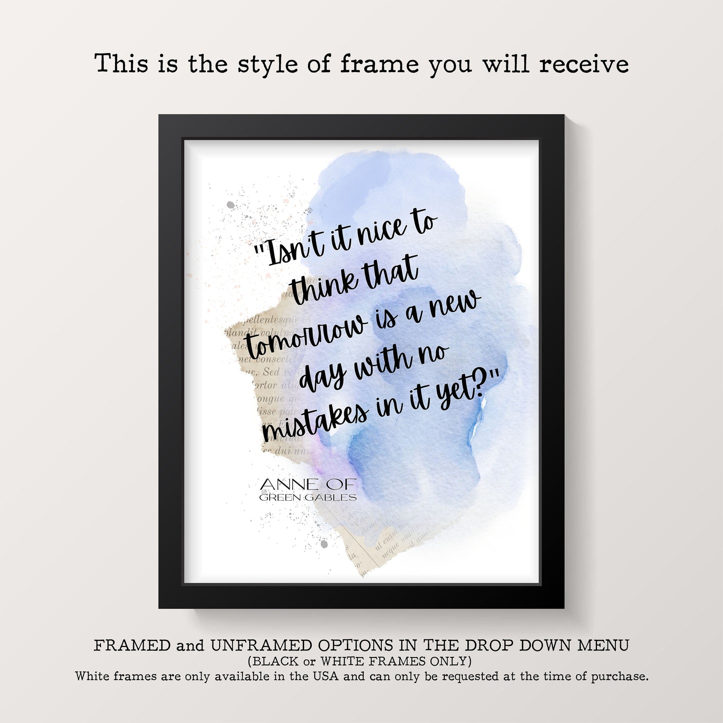 If I Had A Flower Blue Botanical Print - Alfred Tennyson Romantic Quote Art Decor