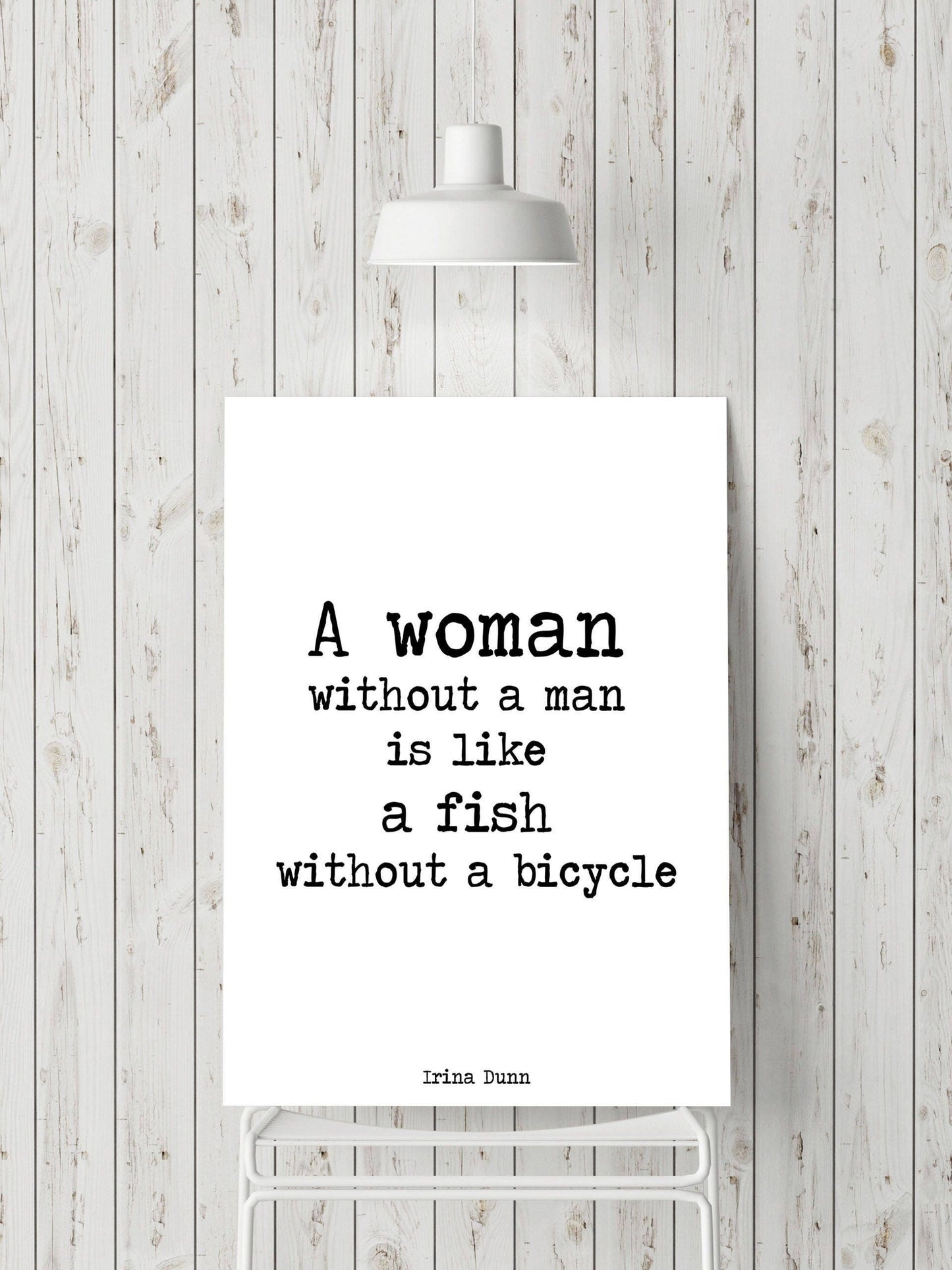 Funny Feminist Quote, Wall Art Feminist Print