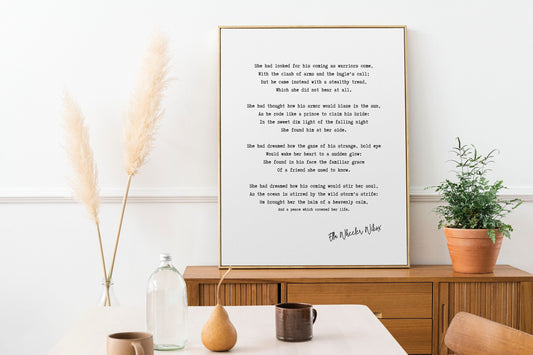 Ella Wheeler Wilcox Loves Coming Poem Print Romantic Poetry Wall Art Typewriter Style Vintage Poem Print Black White Quote For Book Lovers