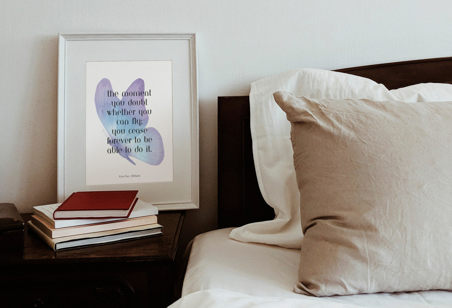 Peter Pan Believe You Can Fly Print, Inspirational Nursery Decor