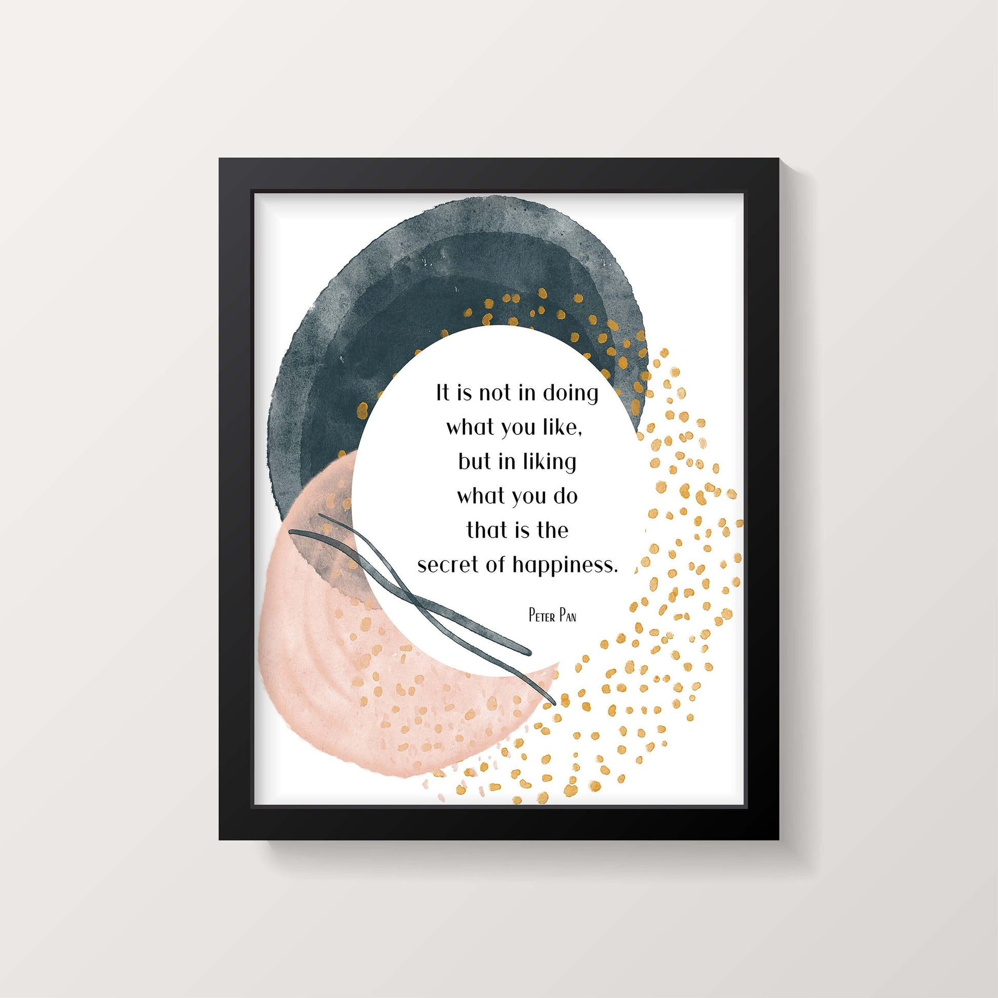 Secret of Happiness Peter Pan Print,