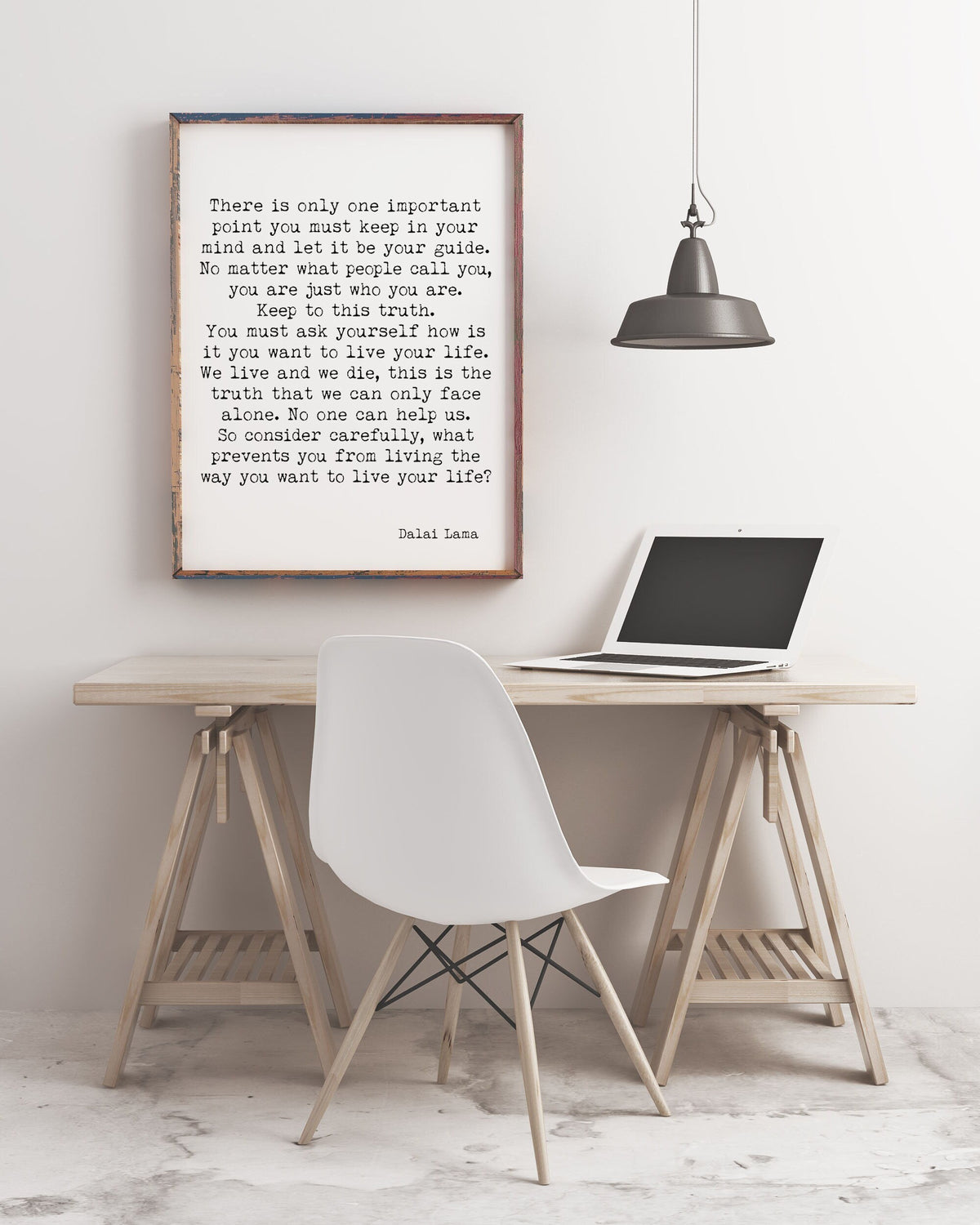 Dalai Lama Quote Art Print – Living Your Life Truthfully