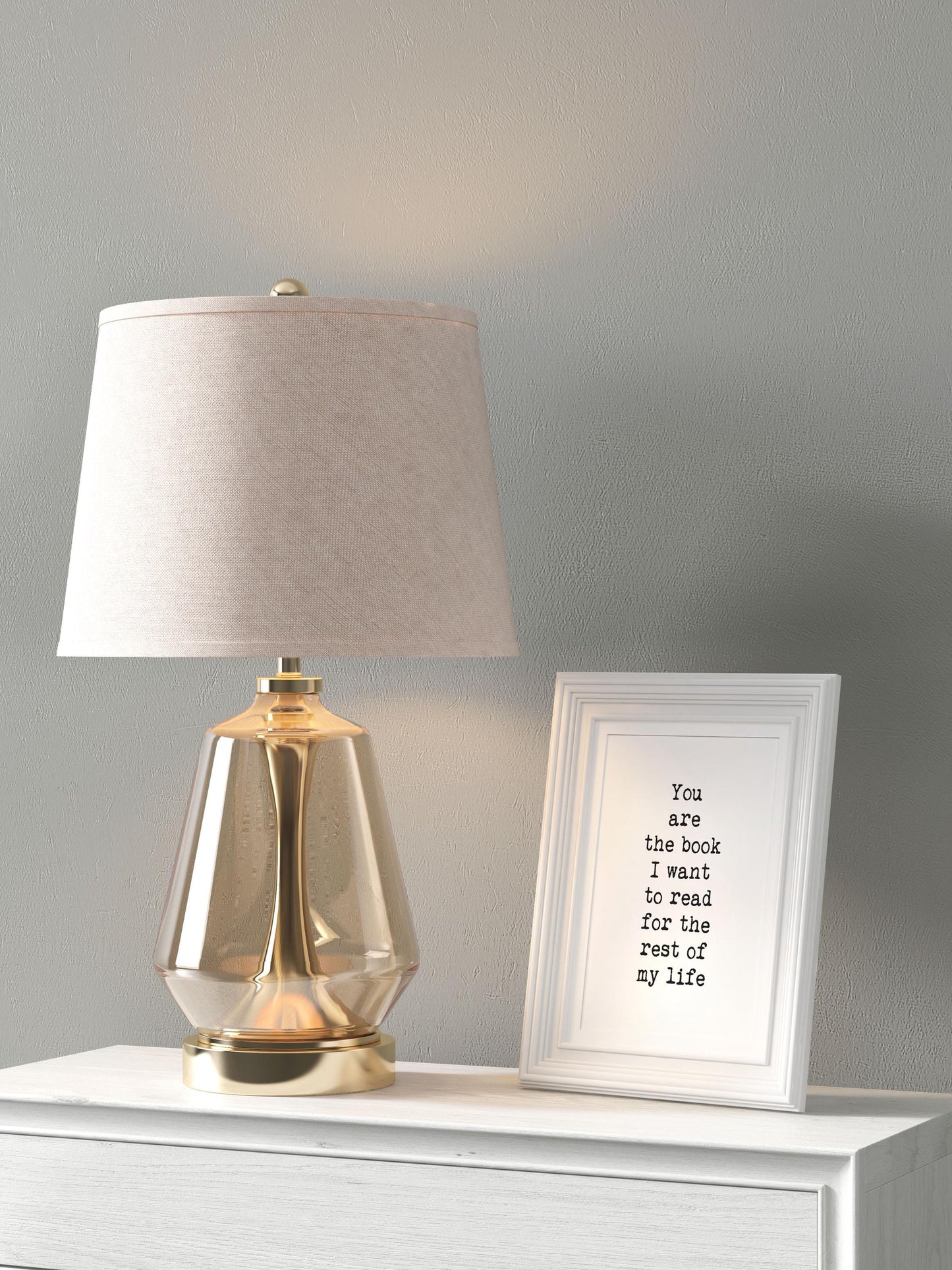 You Are The Book I Want To Read Forever Quote Print | Romantic Literary Wall Art | Typewriter Love Poster | Black White Bedroom Decor