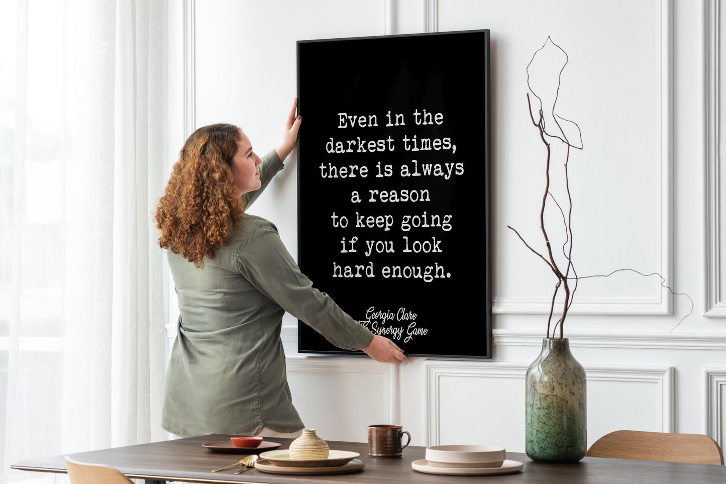 Motivational Quote Print by Georgia Clare – Inspirational Wall Art