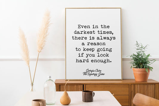 Motivational Quote Print by Georgia Clare – Inspirational Wall Art