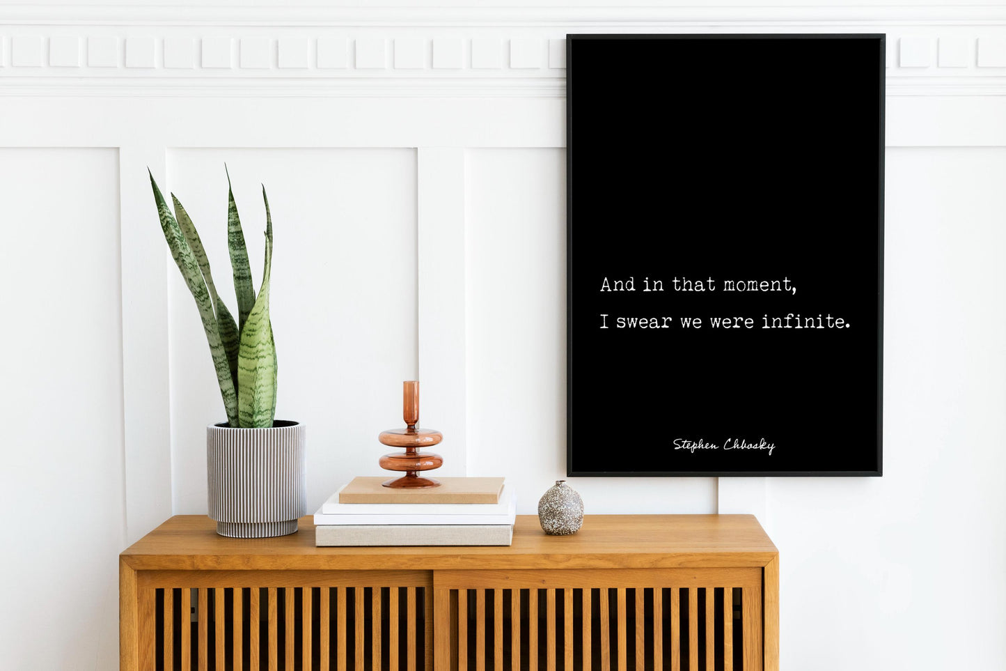 We Were Infinite Quote Print - Stephen Chbosky - Perks of Being a Wallflower Framed Unframed