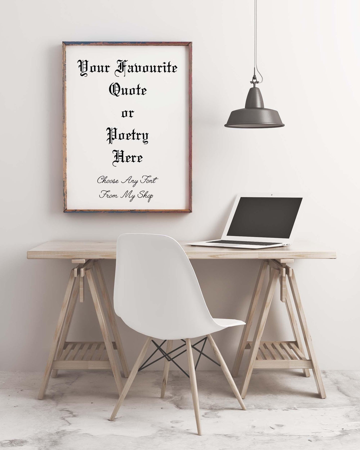 Personalised Quote Print – Custom Wall Art with Your Words, Poem or Saying