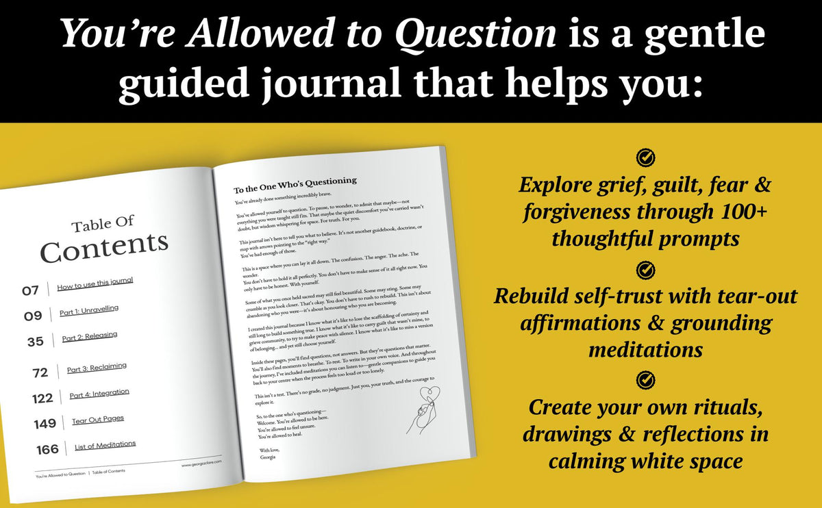 You’re Allowed to Question: Religious Trauma Journal for Healing and Deconstruction