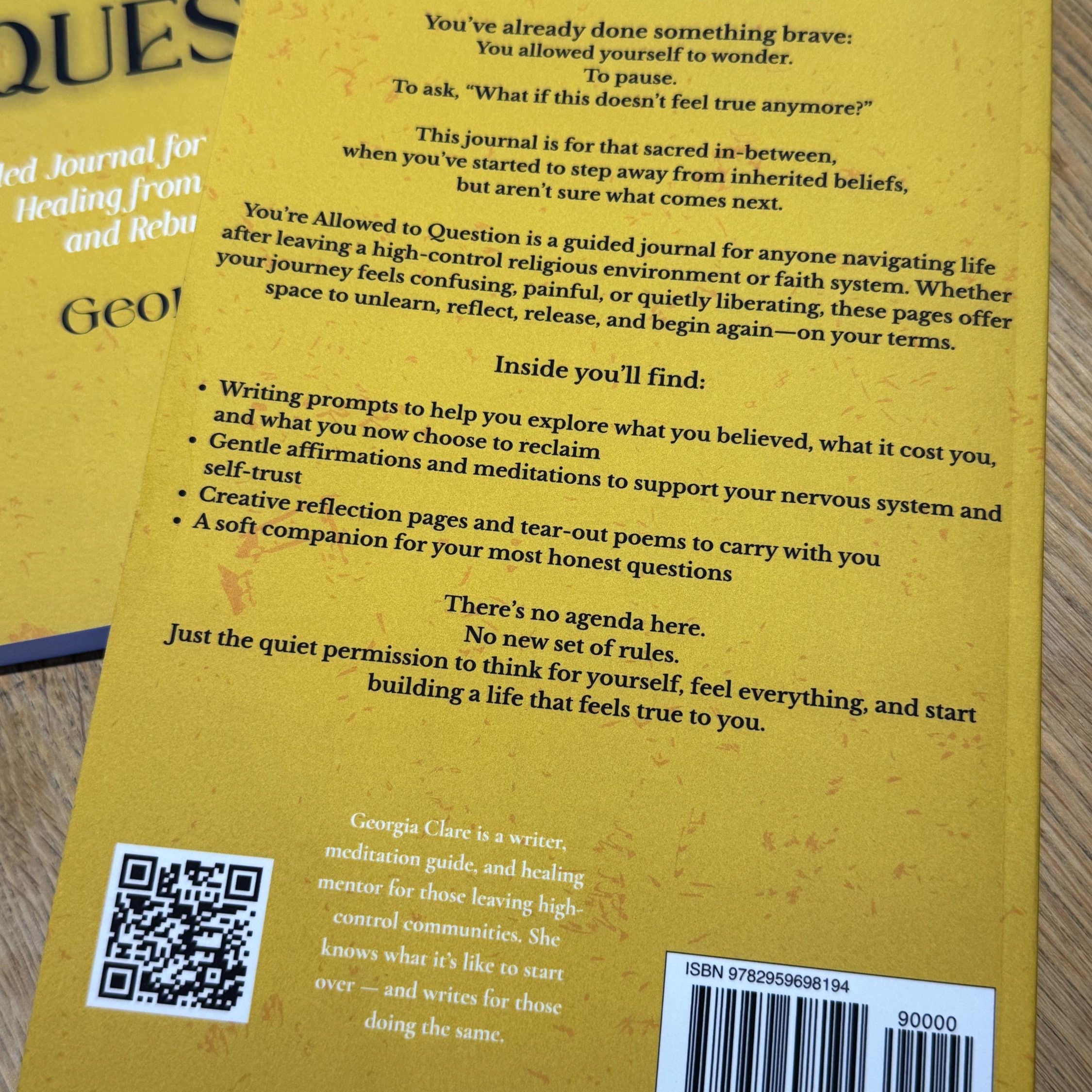 You’re Allowed to Question: Religious Trauma Journal for Healing and Deconstruction