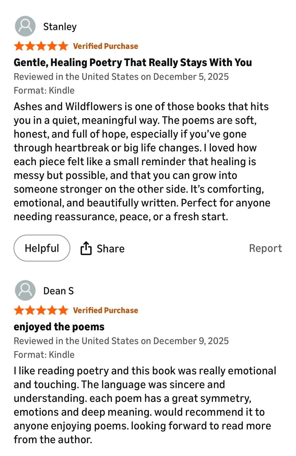 Healing Poetry Book, Grief