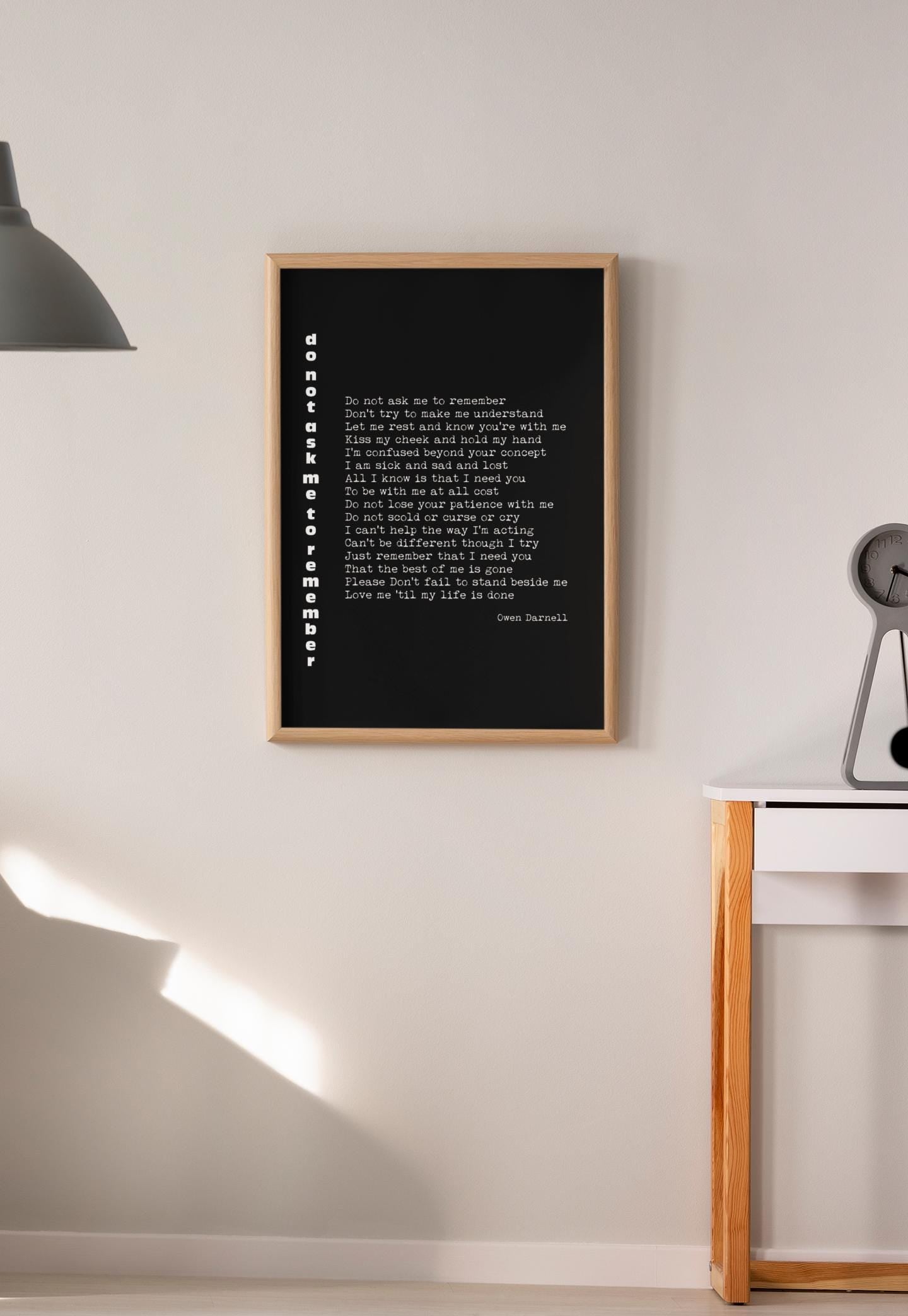 Dust If You Must Poem Print, Rose Milligan Quote, Literary Wall Art