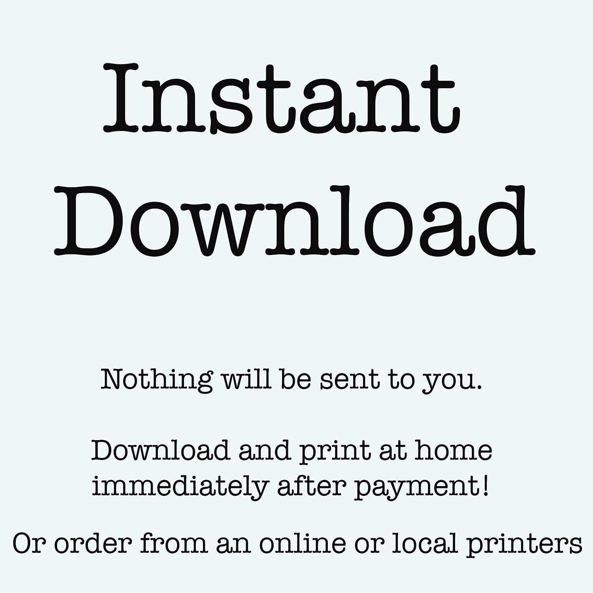 Printable Wall Art Wuthering Heights He's More Myself Than I am, Emily Bronte Print
