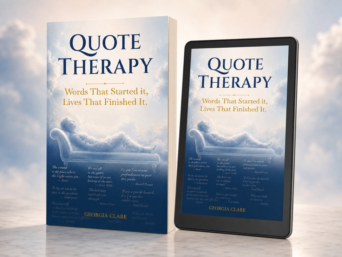 Quote Therapy by Georgia Clare paperback cover