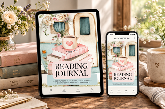 Complete Reading Journal printable PDF reading log and review pages