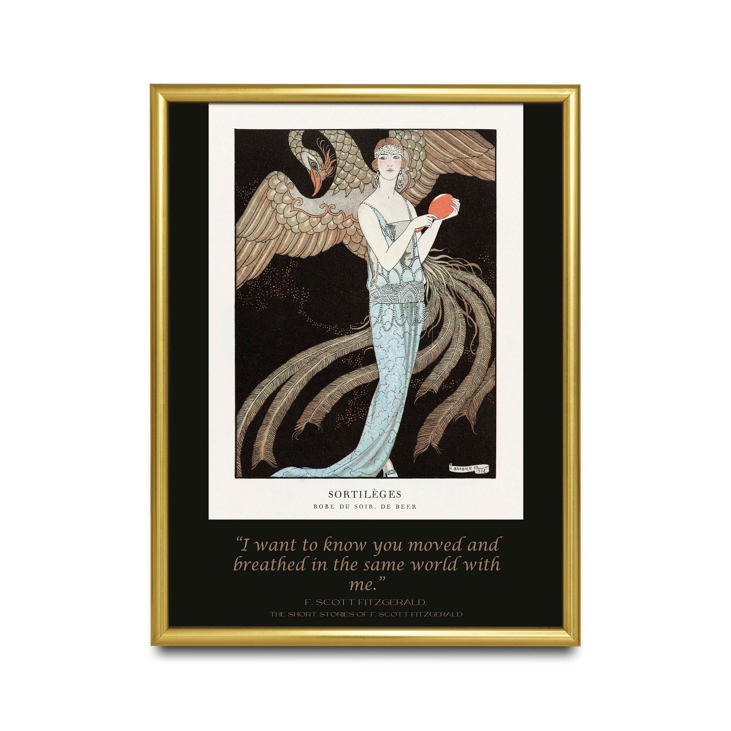 F Scott Fitzgerald - French Fashion Illustration 1920s, Moved And Breathed In The Same World