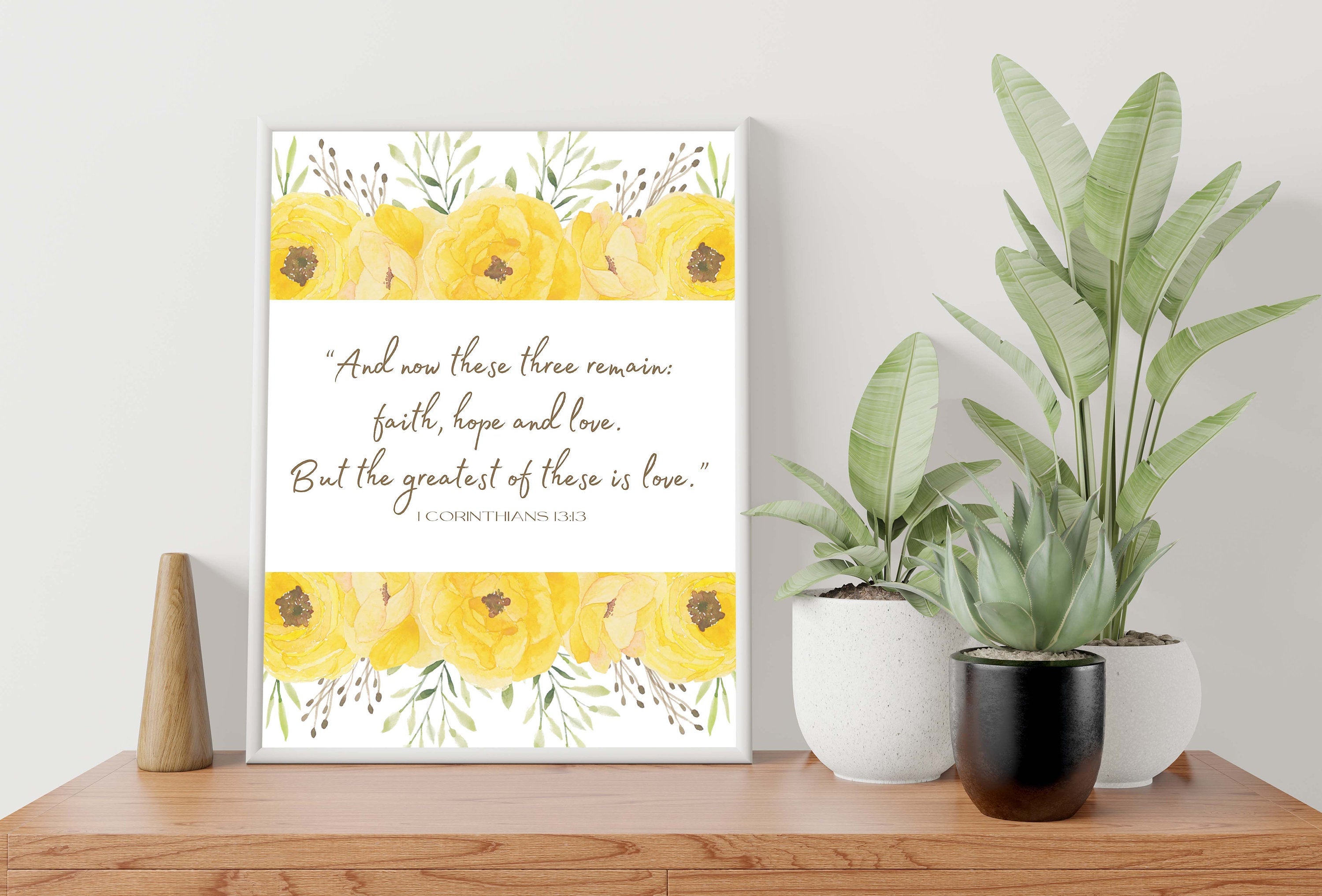 Faith Hope Love 1 Corinthians 13:13 Print