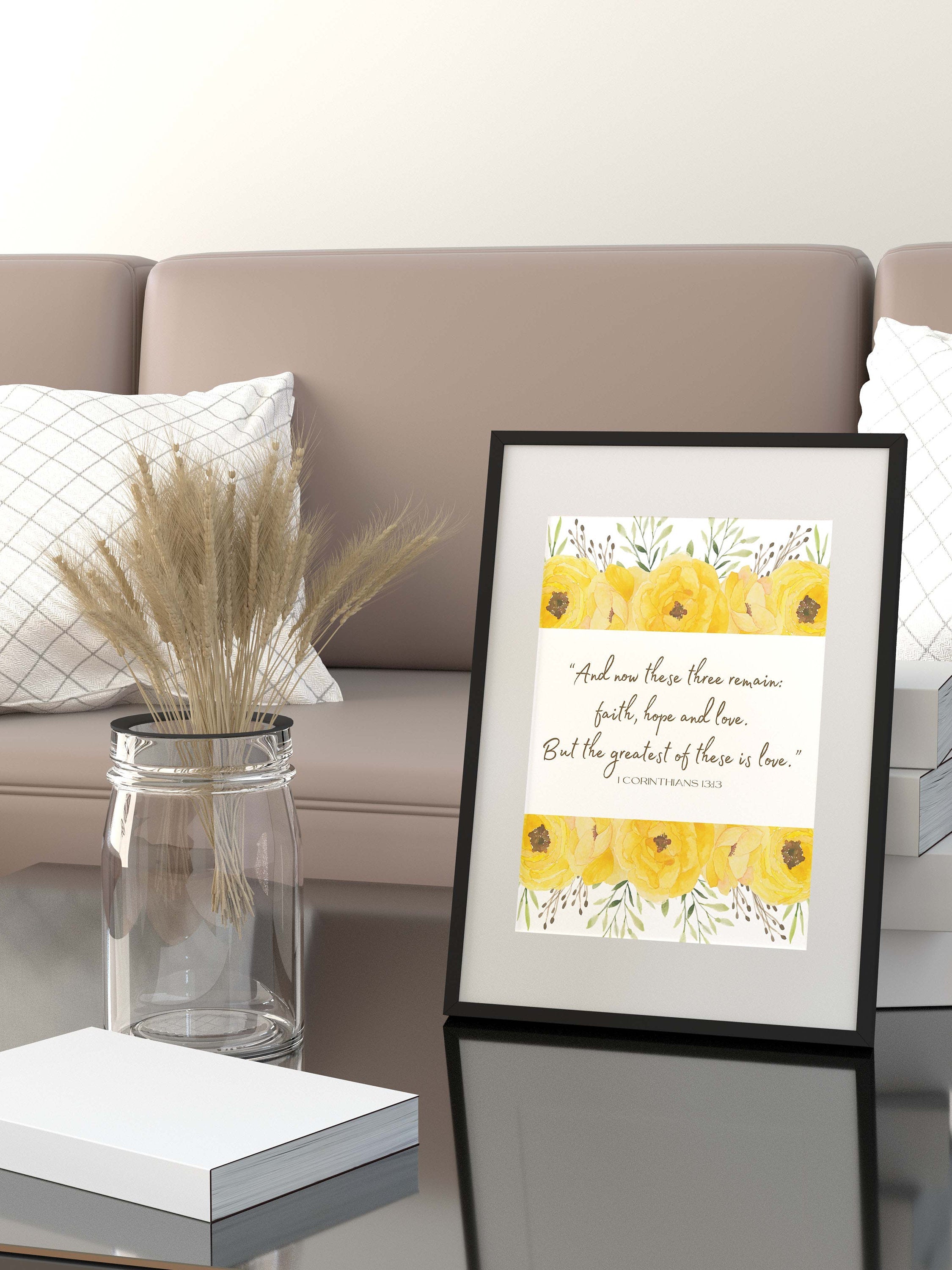 Faith Hope Love 1 Corinthians 13:13 Print