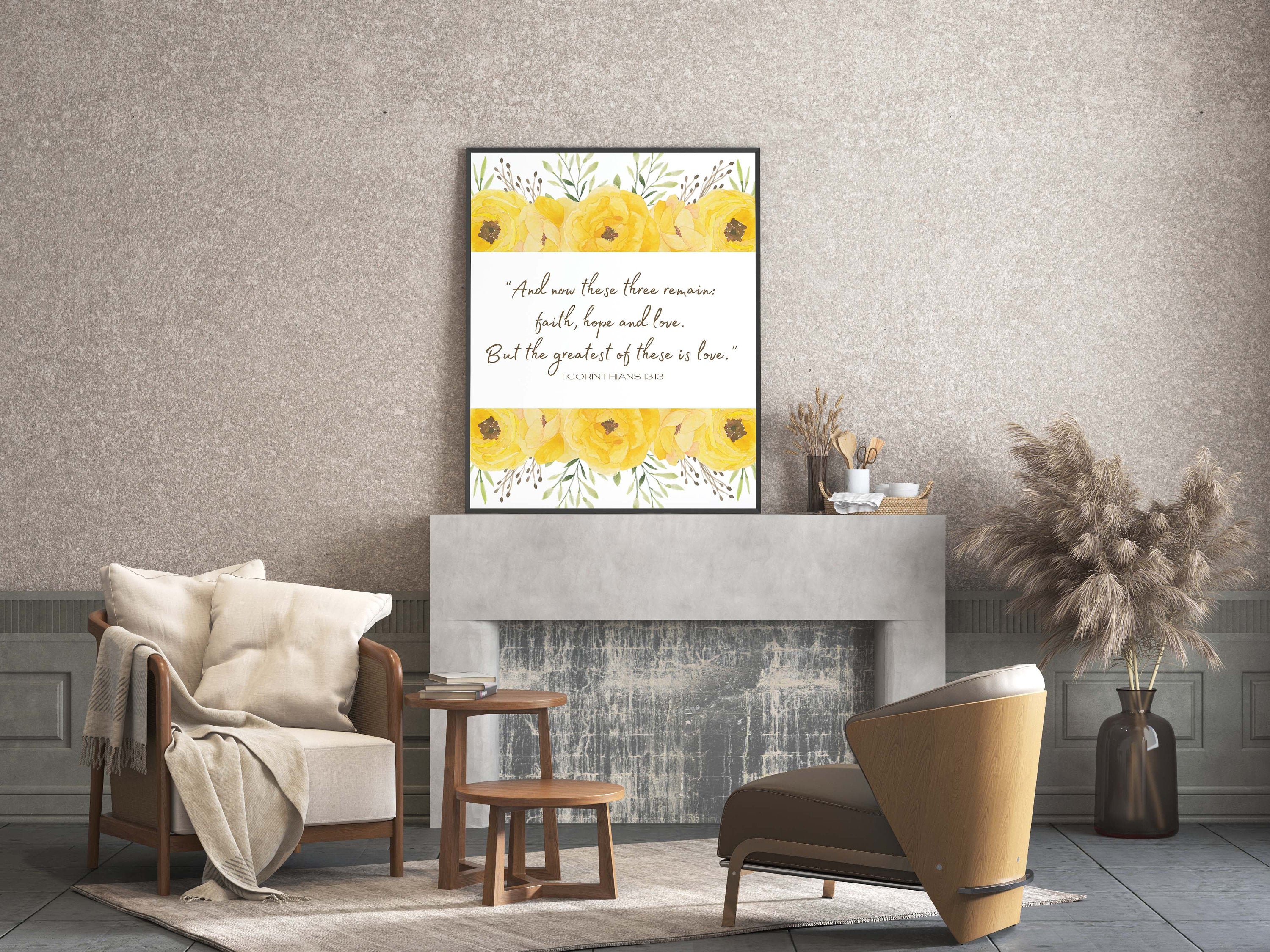 Faith Hope Love 1 Corinthians 13:13 Print