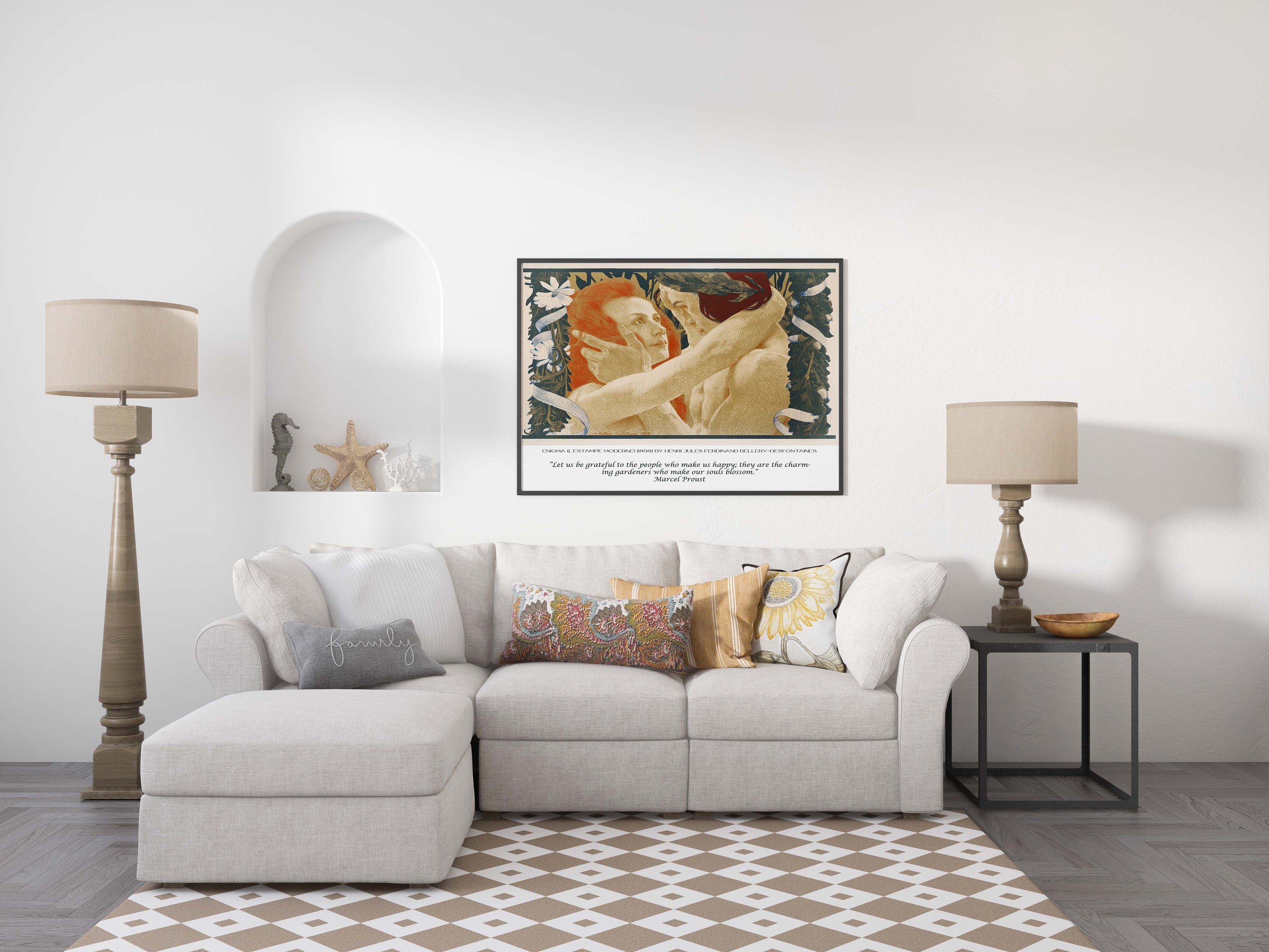 Marcel Proust and Desfontaines Fine Art Prints - Let us be grateful