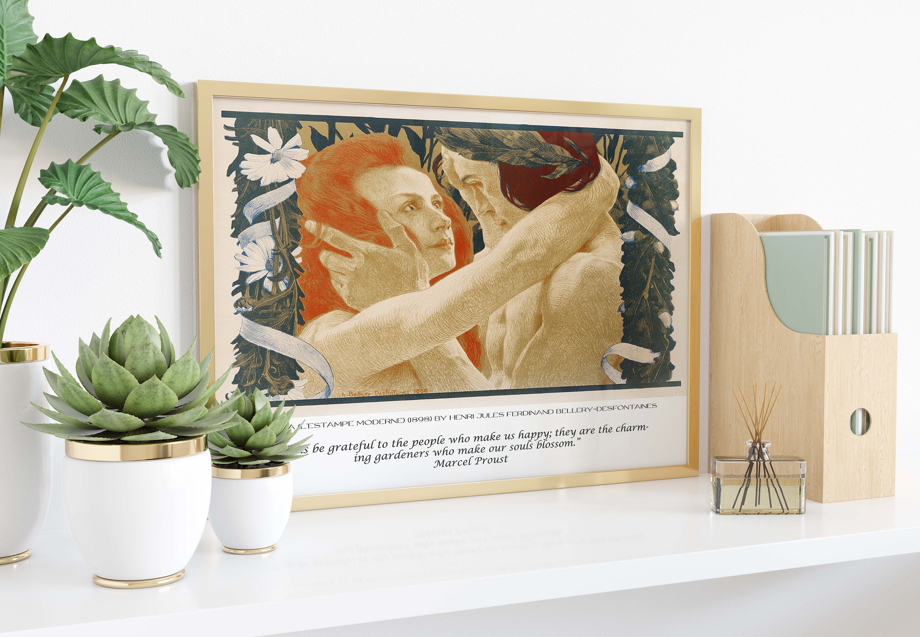 Marcel Proust and Desfontaines Fine Art Prints - Let us be grateful