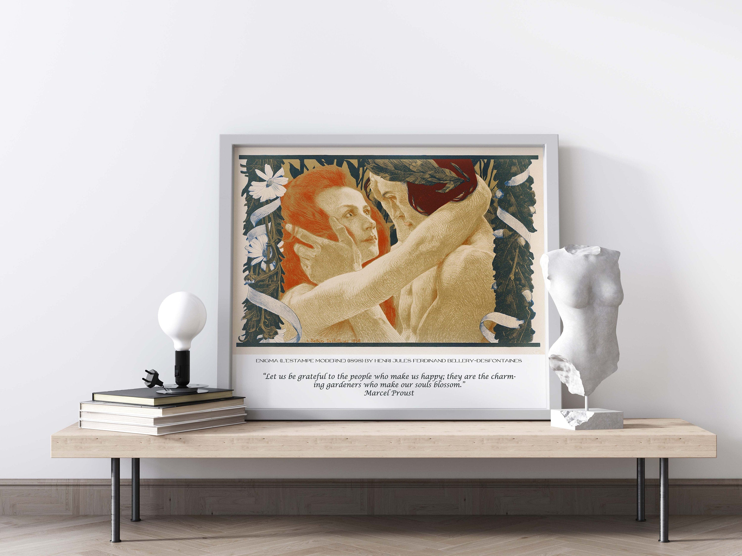 Marcel Proust and Desfontaines Fine Art Prints - Let us be grateful