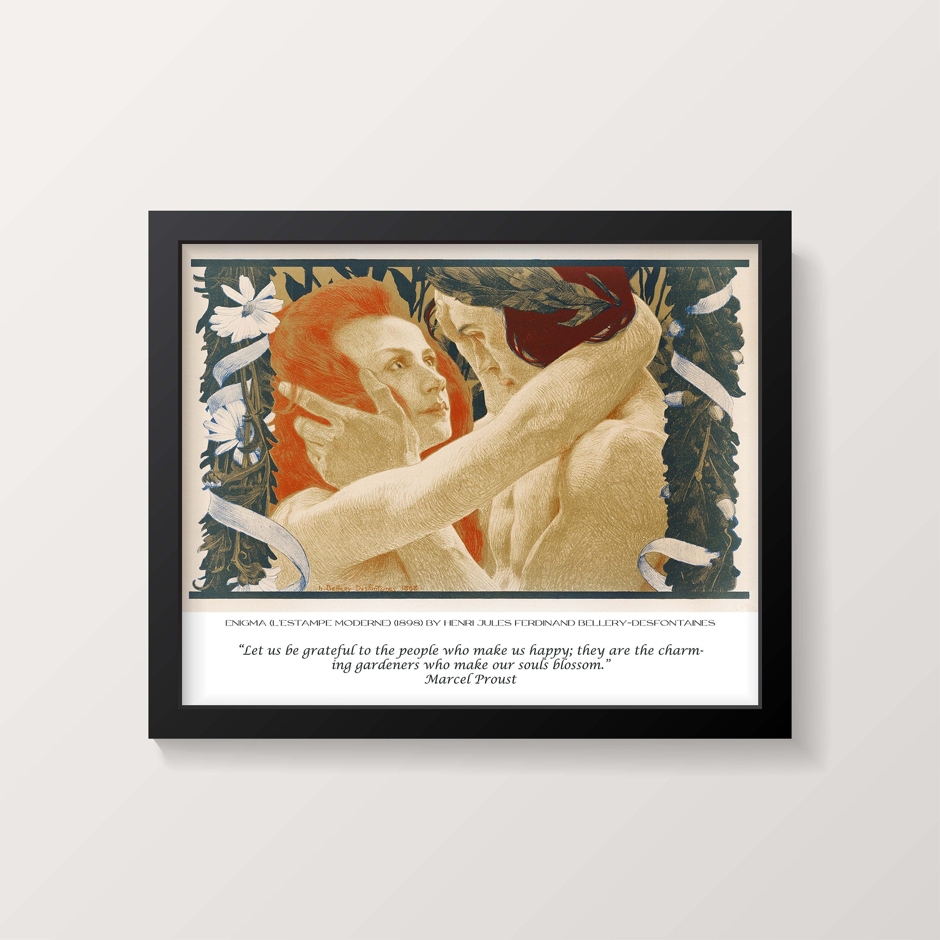 Marcel Proust and Desfontaines Fine Art Prints - Let us be grateful