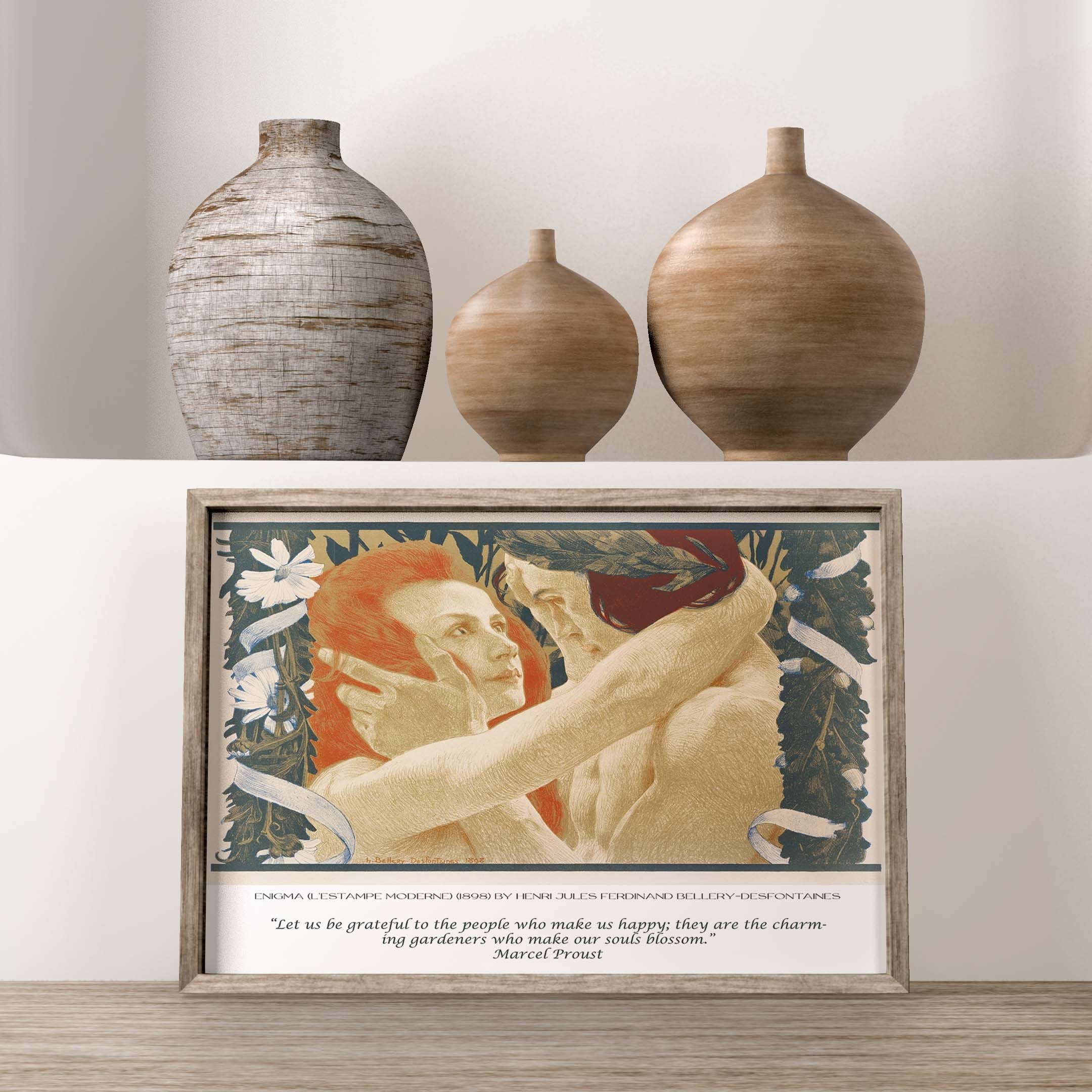Marcel Proust and Desfontaines Fine Art Prints - Let us be grateful