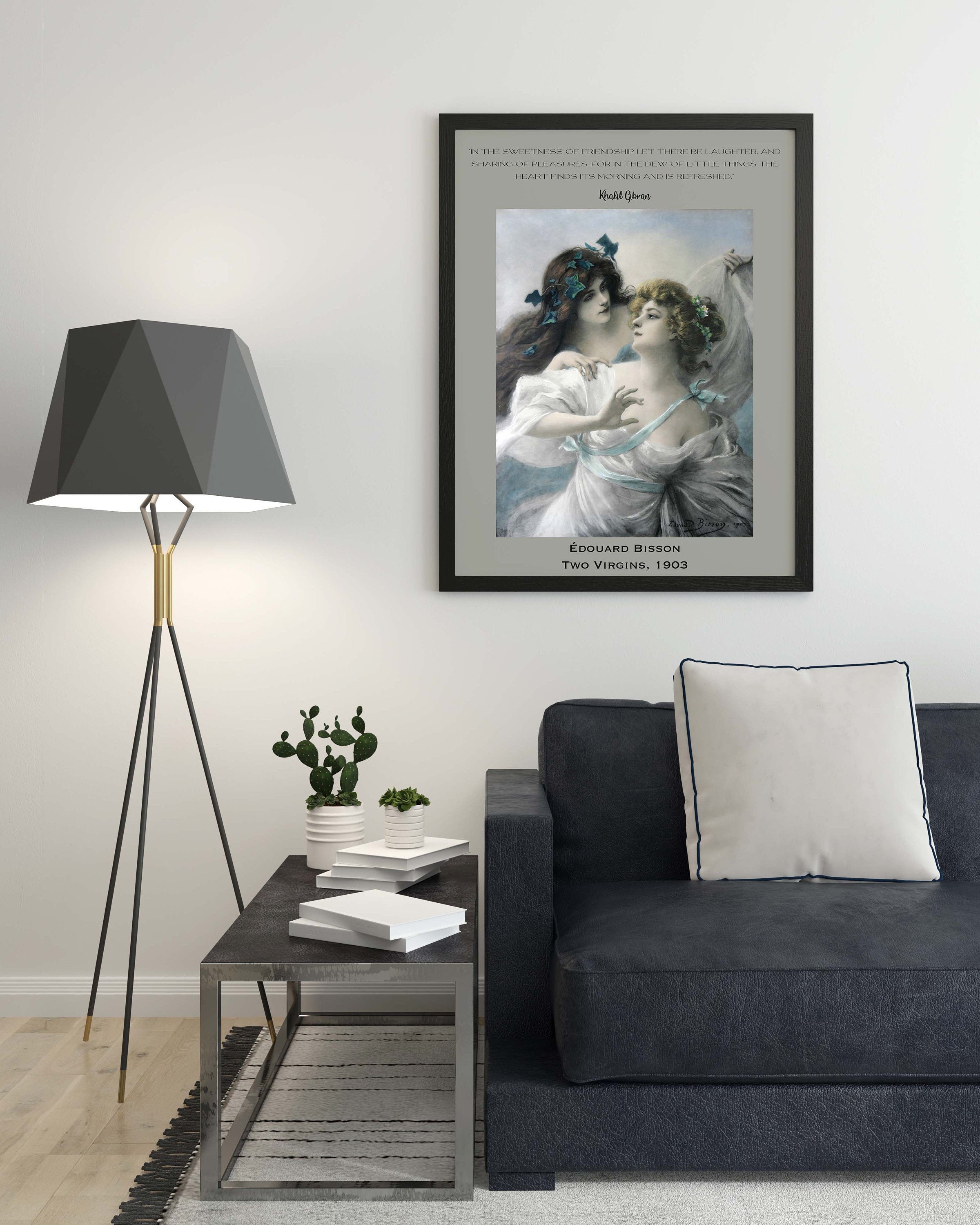 Khalil Gibran The Prophet and Edouard Bisson Fine Art Print - In the Sweetness of Friendship