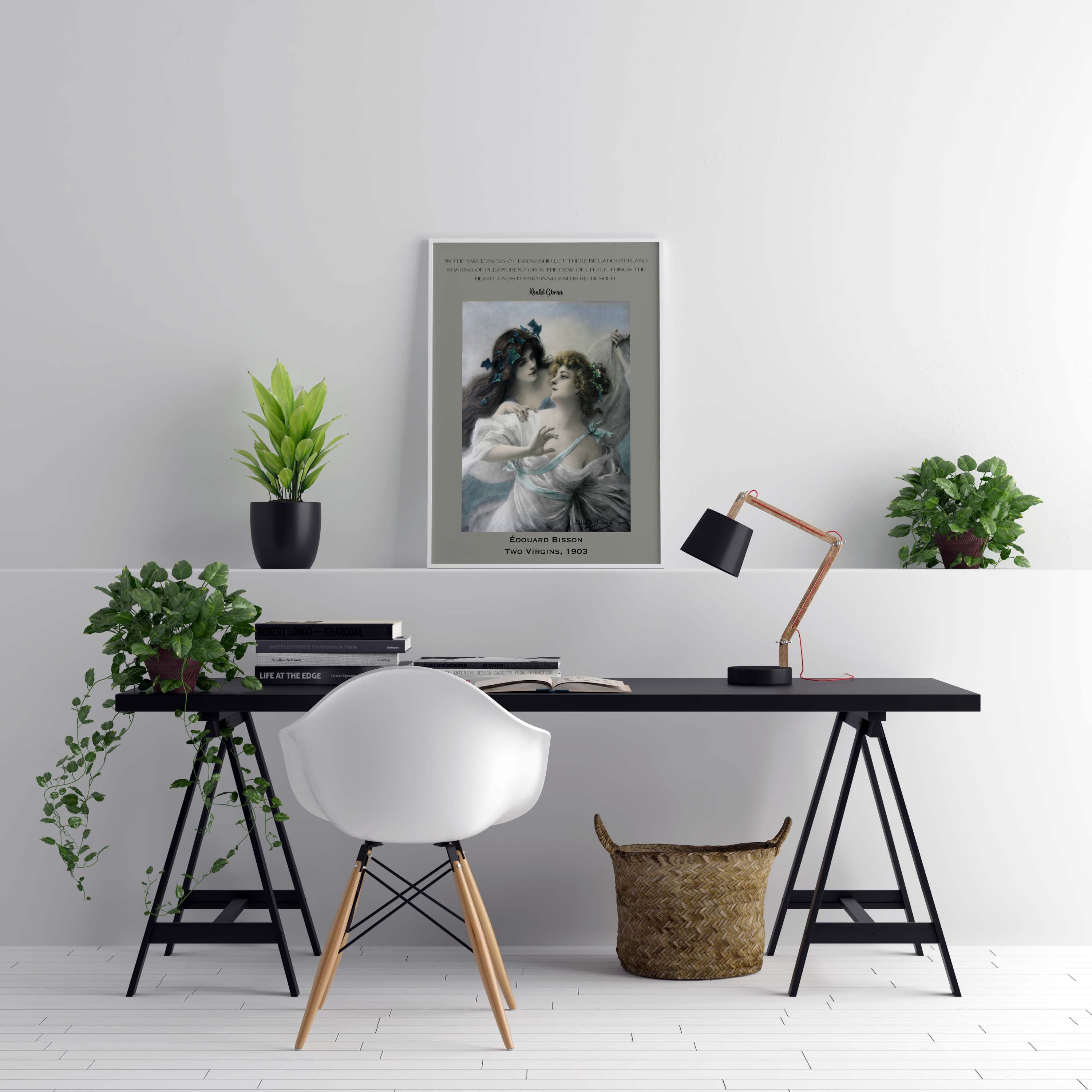 Khalil Gibran The Prophet and Edouard Bisson Fine Art Print - In the Sweetness of Friendship