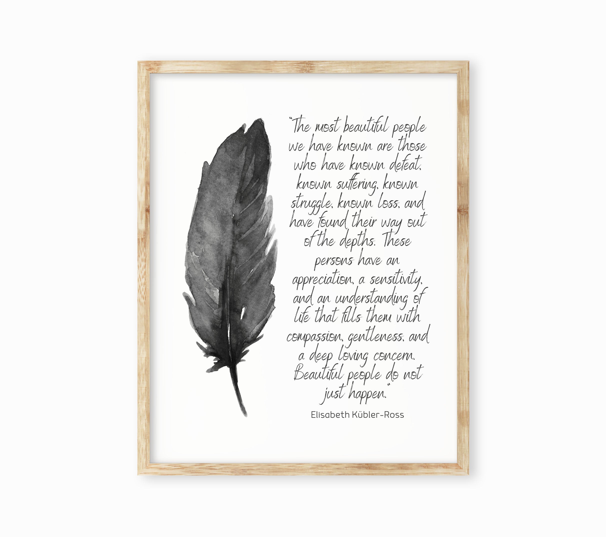 Most Beautiful People Elisabeth Kubler-Ross Wall Art Print