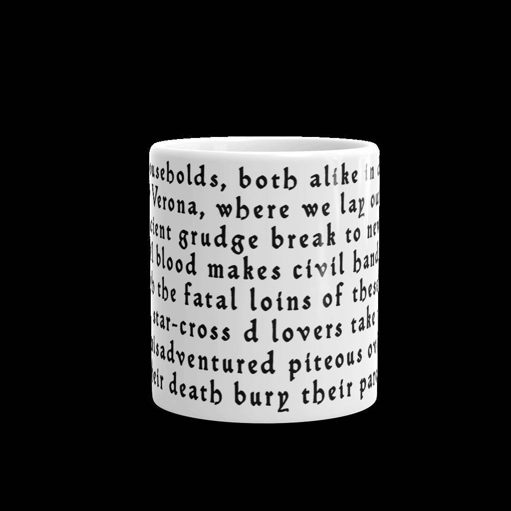 Romeo and Juliet Quotes Mug, William Shakespeare