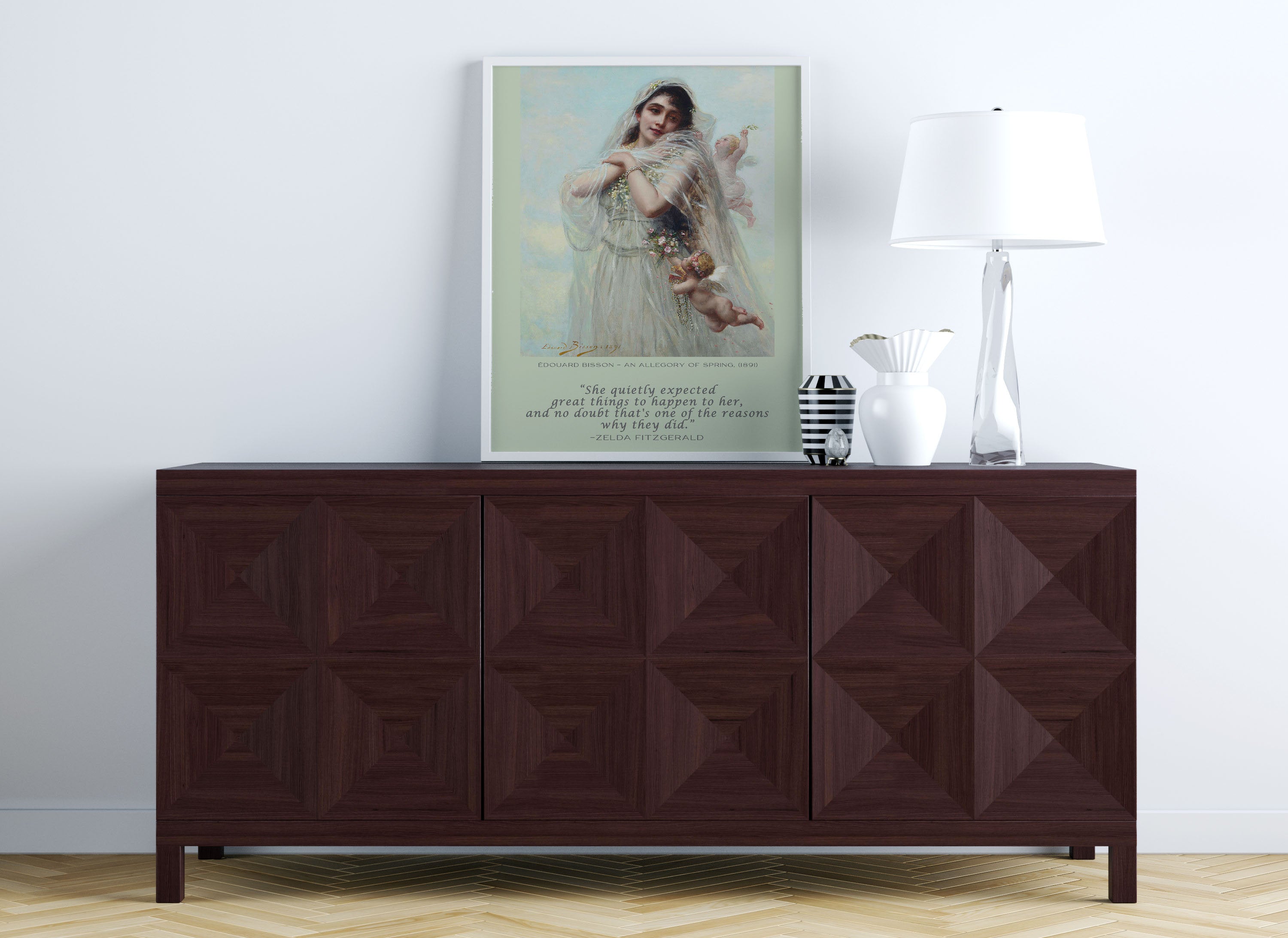 Zelda Fitzgerald and Eduard Bisson Fine Art Print - She Quietly Expected Great Things To Happen