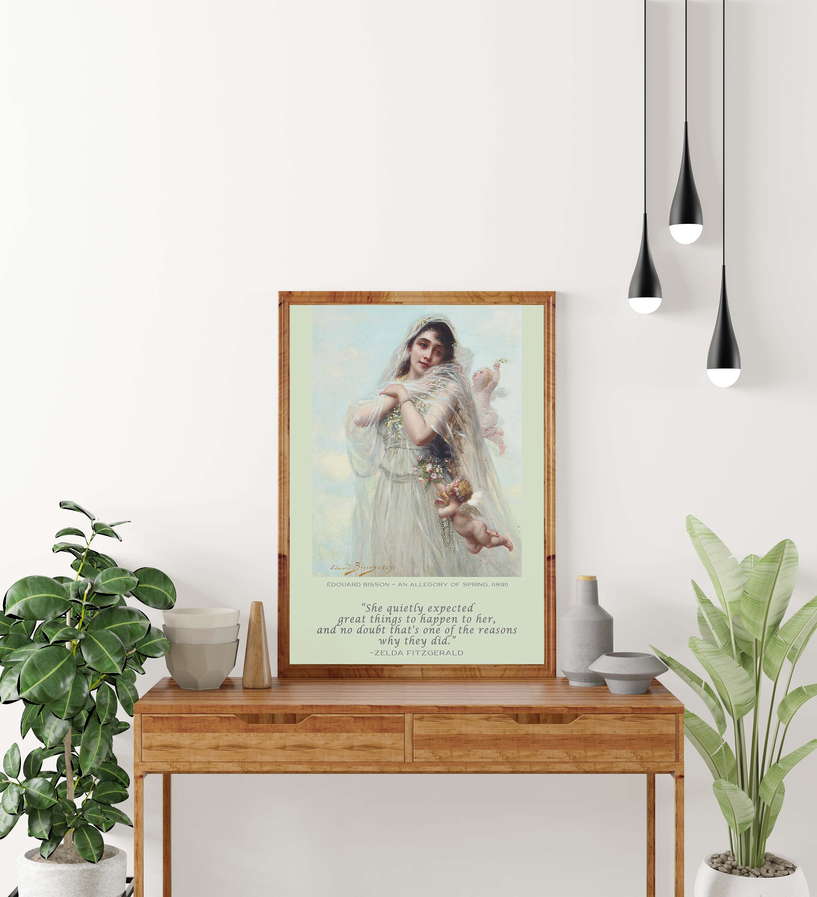 Zelda Fitzgerald and Eduard Bisson Fine Art Print - She Quietly Expected Great Things To Happen