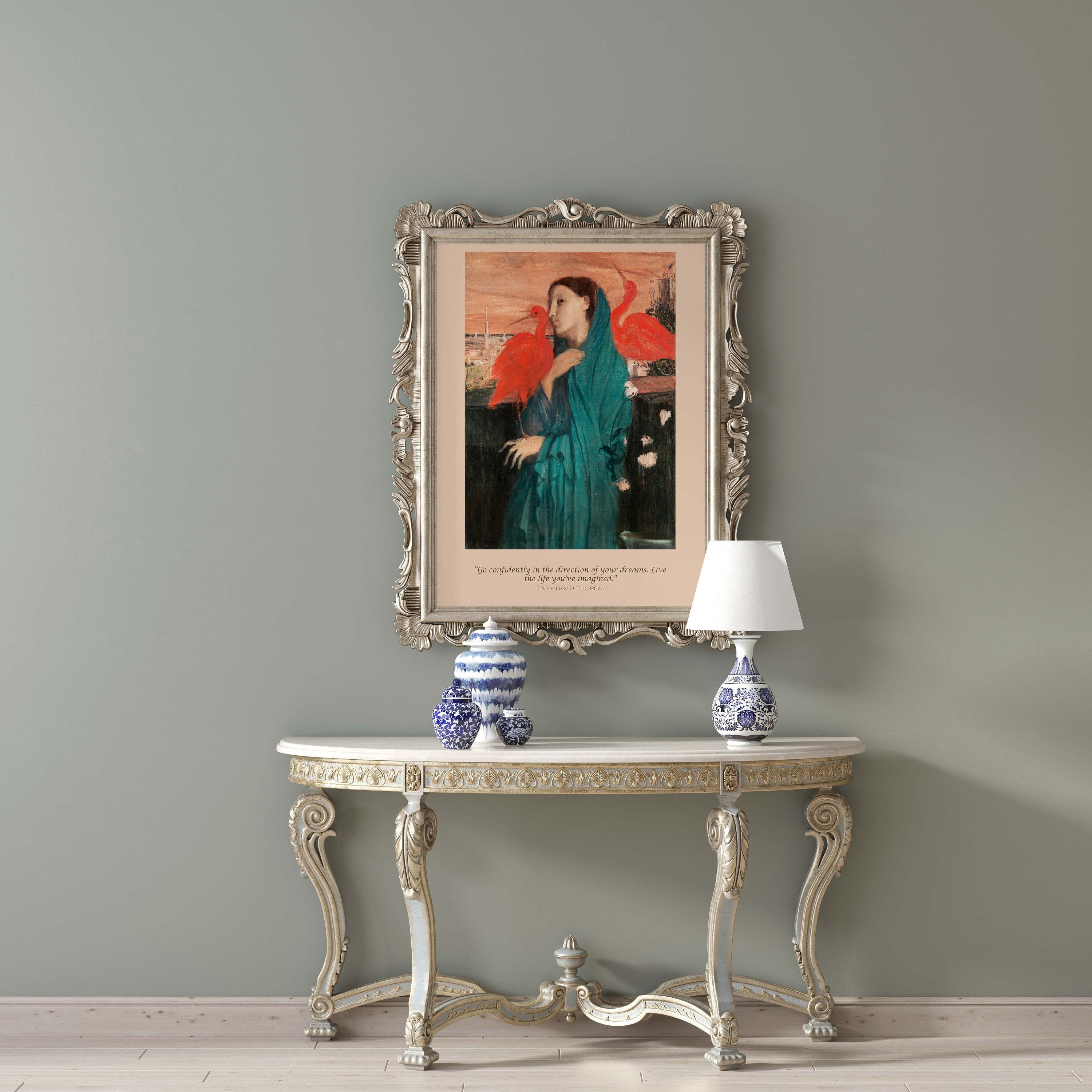 Henry David Thoreau and Edgar Degas Art Print Go Confidently In The Direction Of Your Dreams