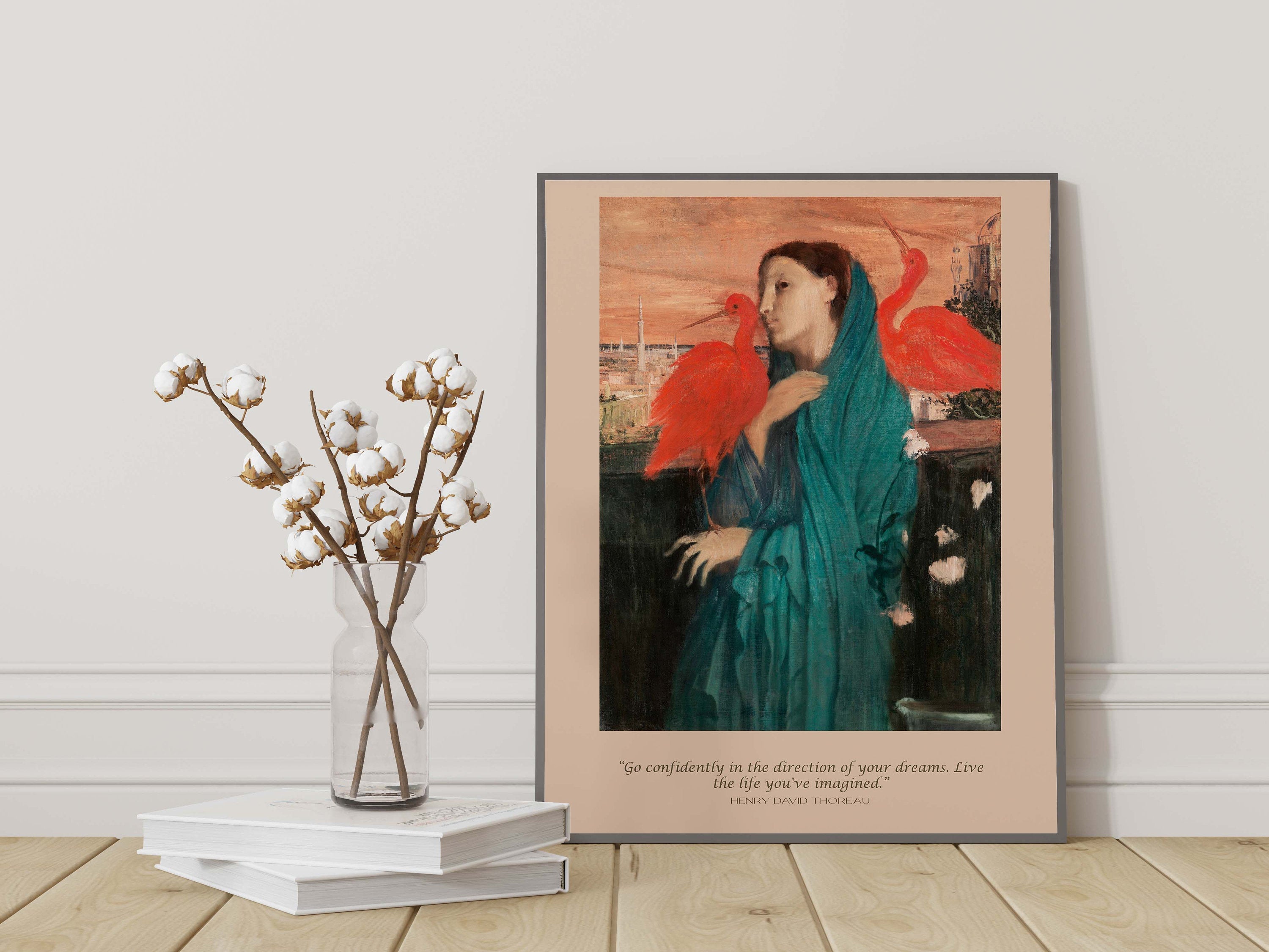 Henry David Thoreau and Edgar Degas Art Print Go Confidently In The Direction Of Your Dreams