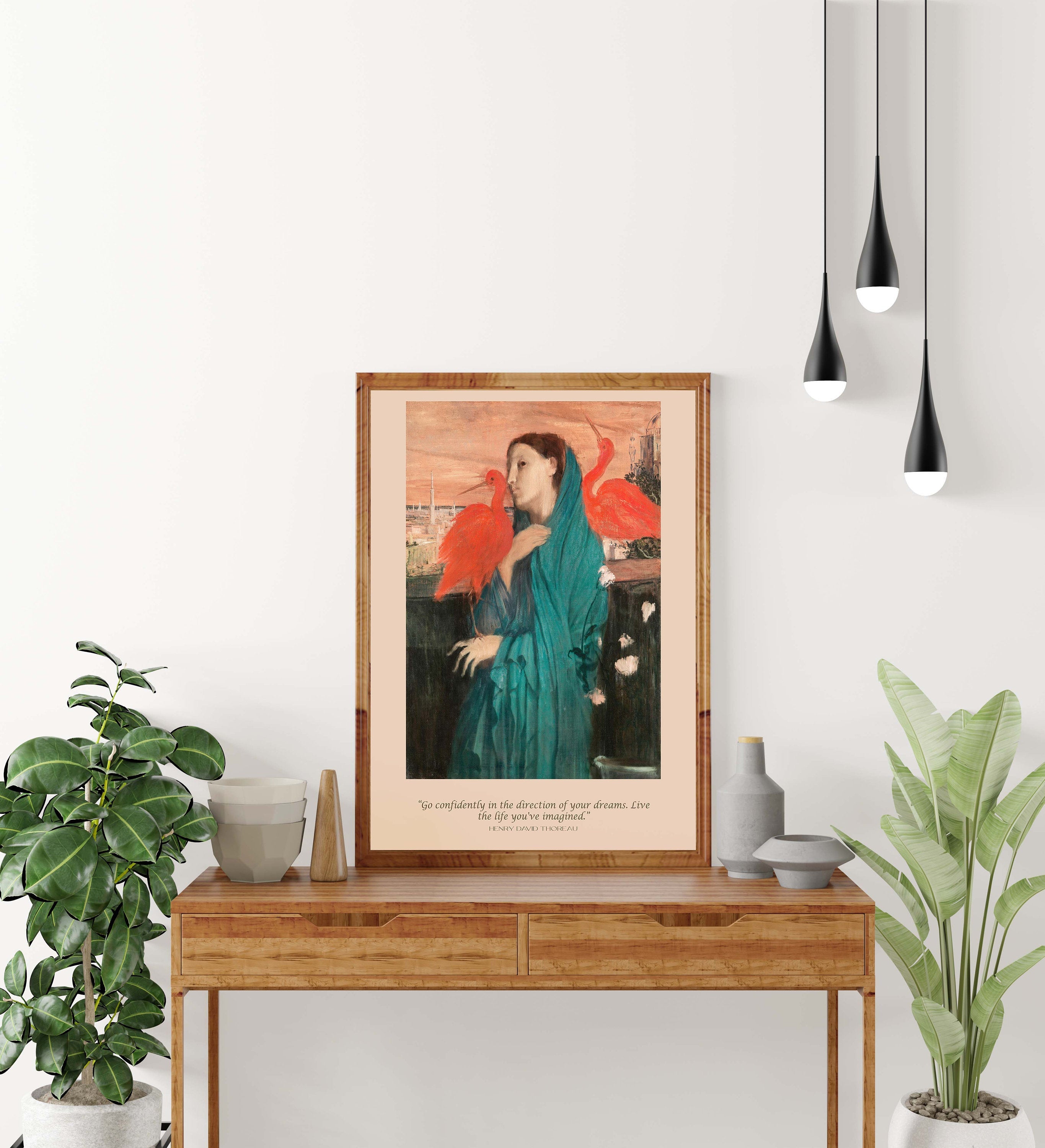 Henry David Thoreau and Edgar Degas Art Print Go Confidently In The Direction Of Your Dreams