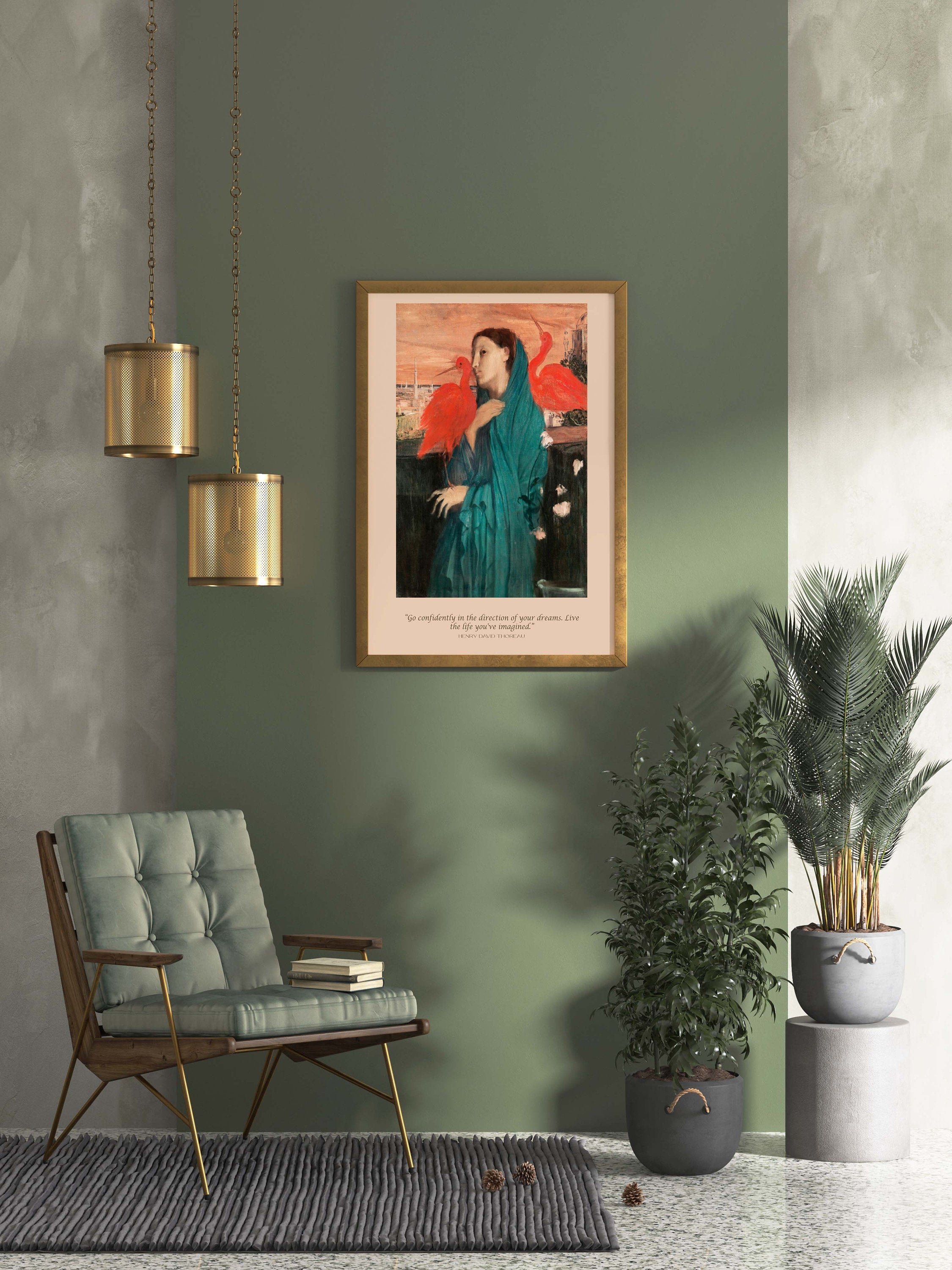 Henry David Thoreau and Edgar Degas Art Print Go Confidently In The Direction Of Your Dreams
